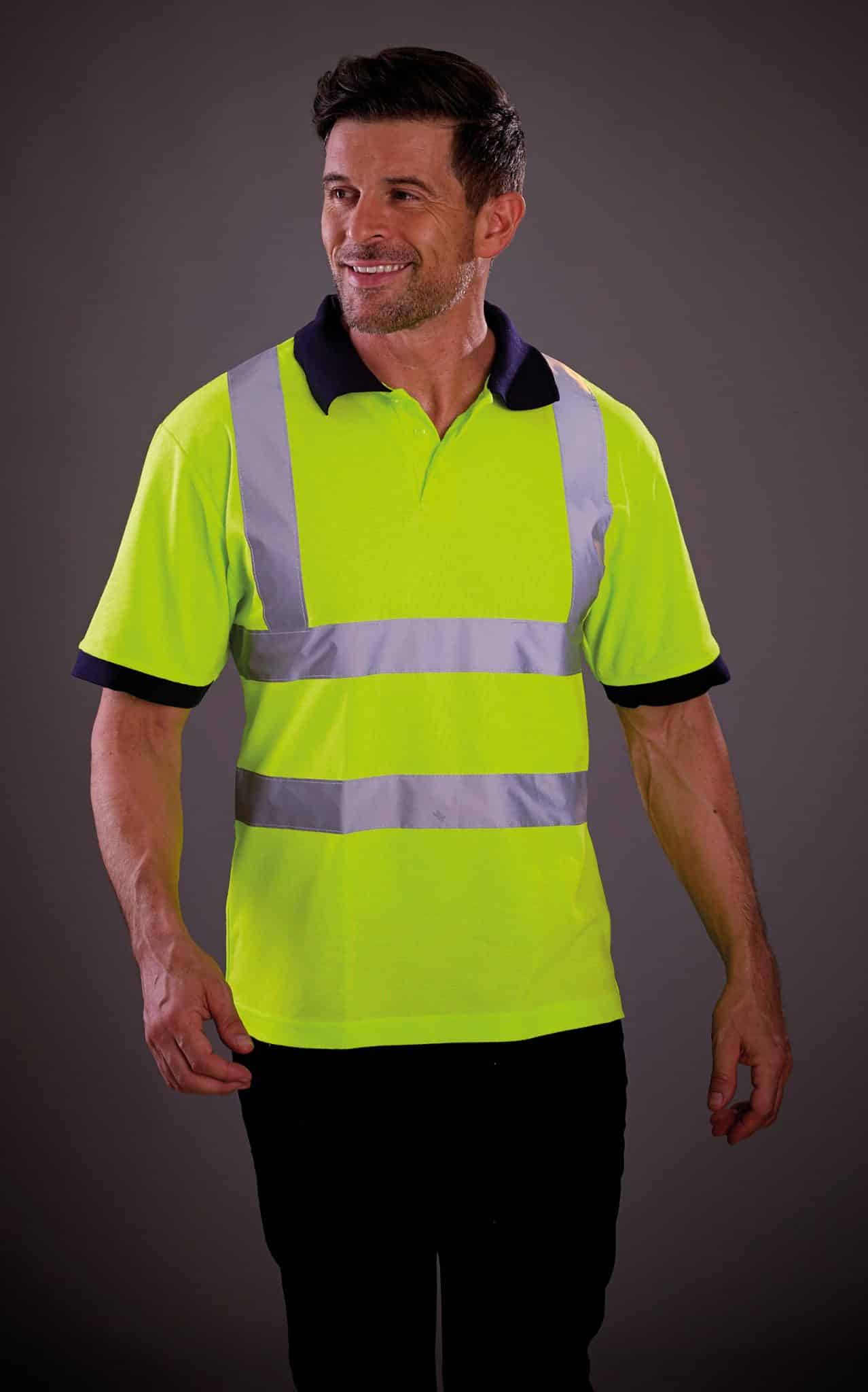 Visuel Polo manches courtes haute visibilité