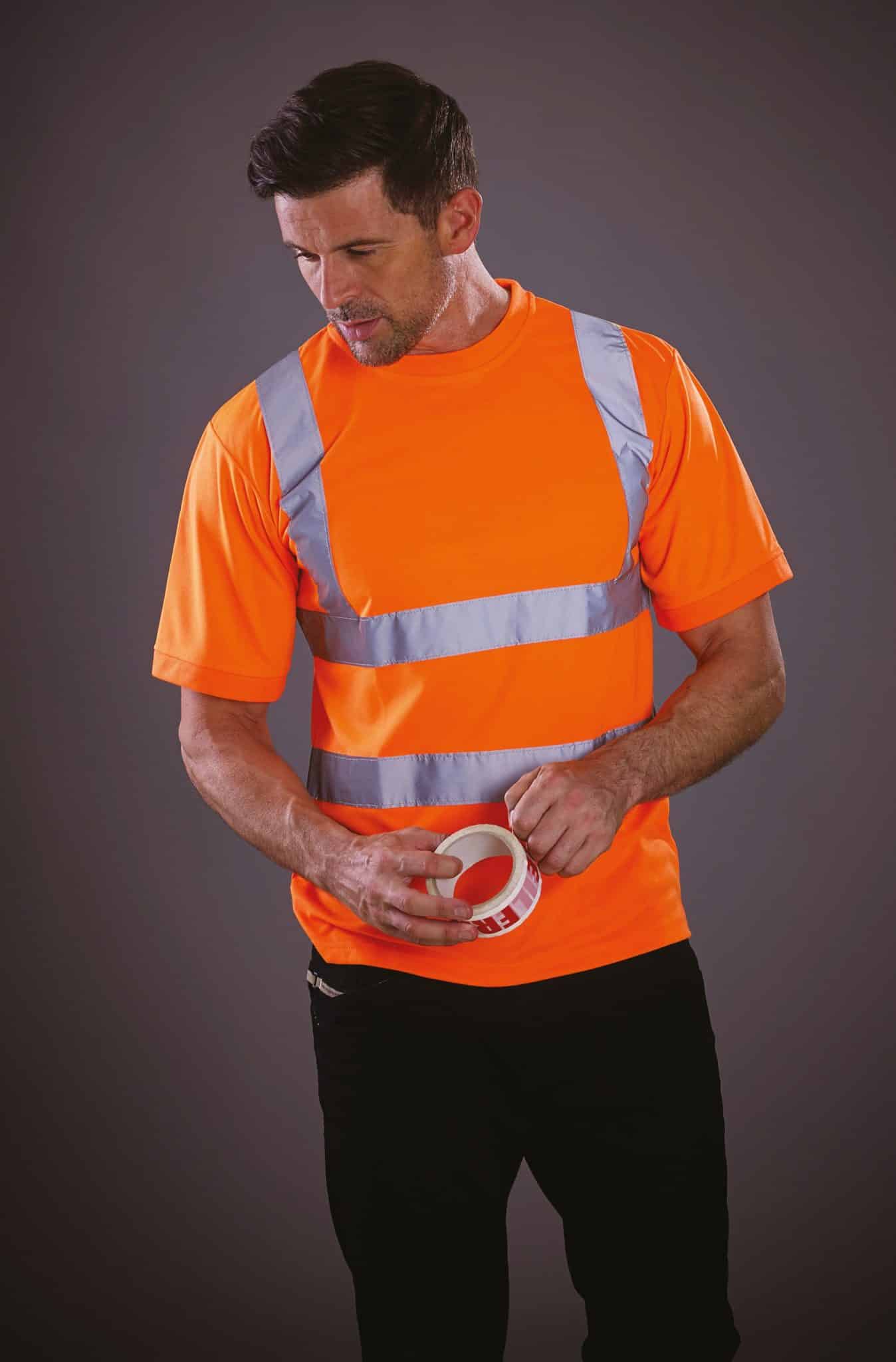 Visuel T-shirt manches courtes haute visibilité