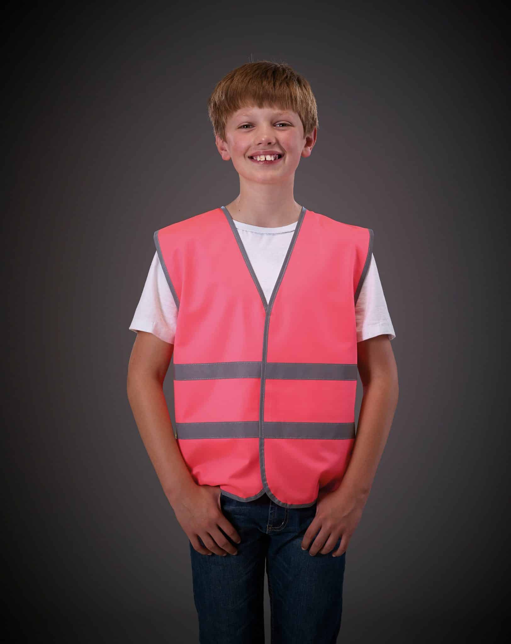 Visuel Gilet avec bordures et bandes réfléchissantes