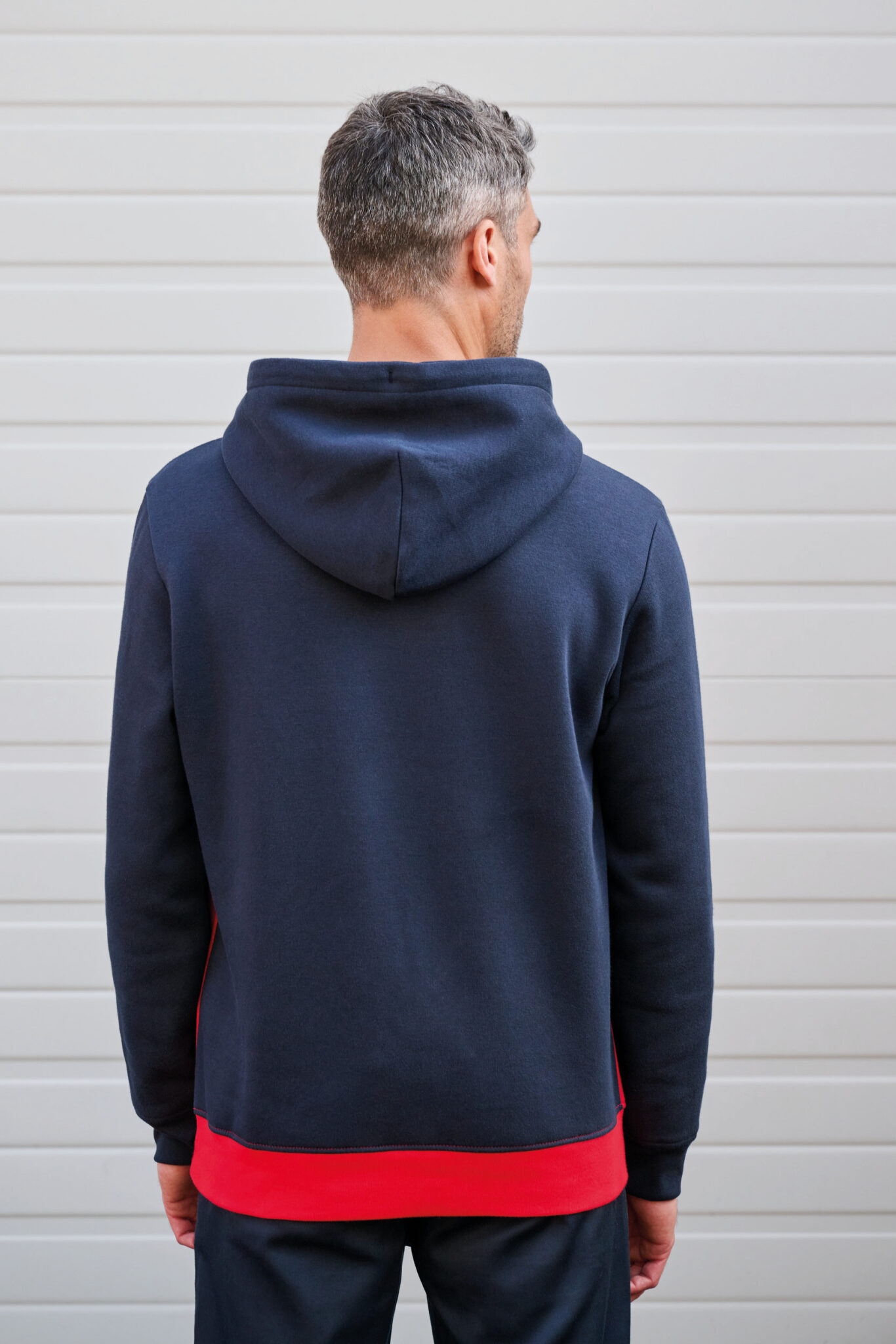 Miniature 3 pour Sweat-shirt tricolore à capuche unisexe