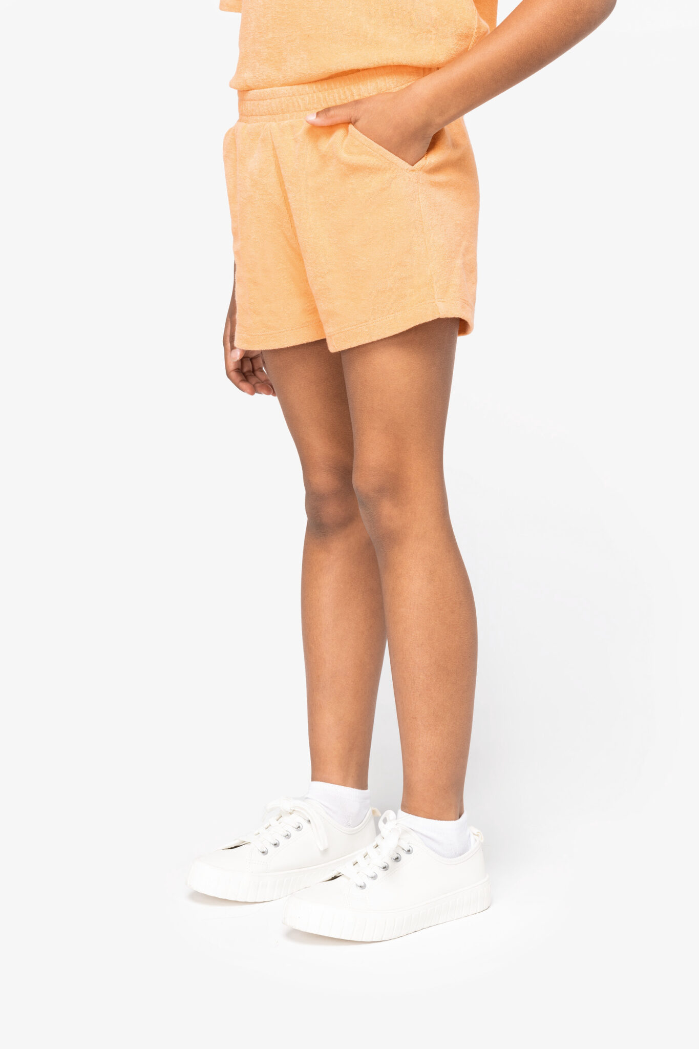 Visuel Short écoresponsable en éponge fille