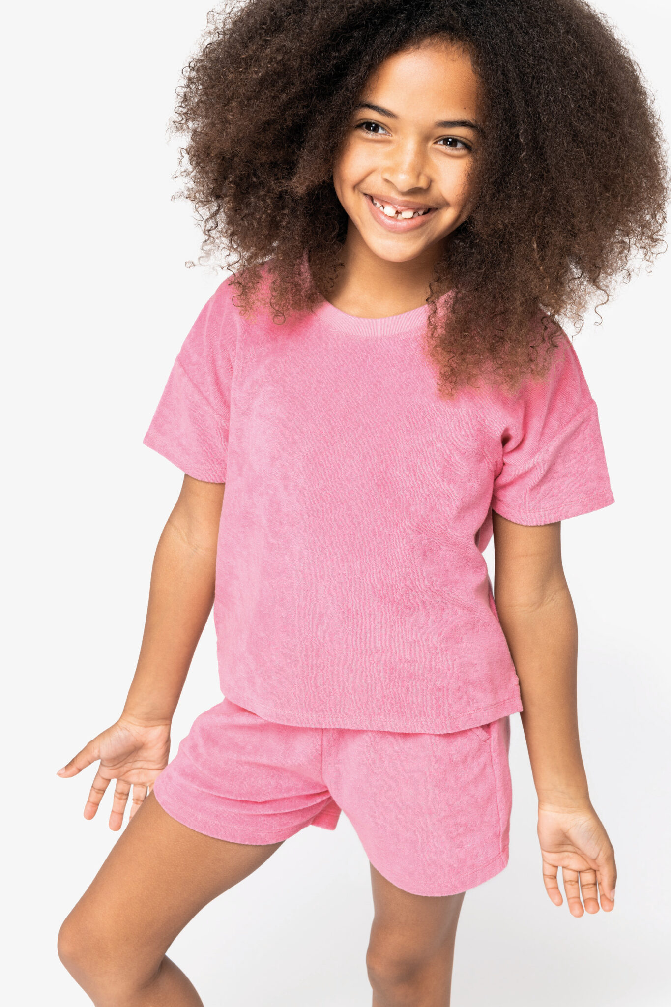 Visuel T-shirt écoresponsable en éponge fille