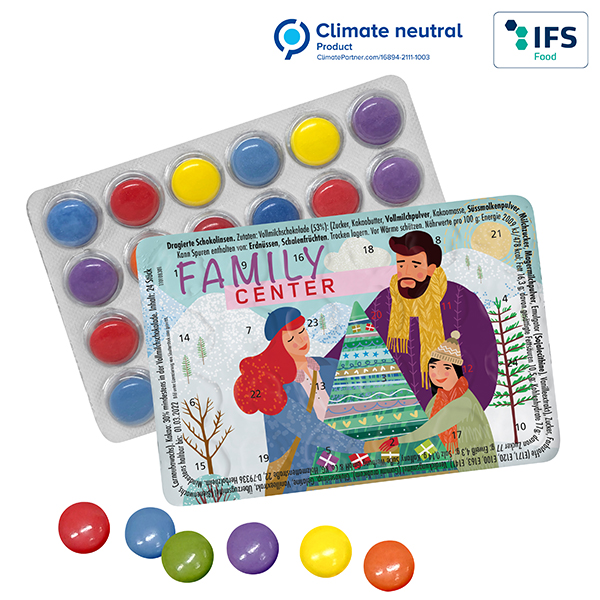 Visuel Le plus petit calendrier (de l'avent) du monde BUSINESS avec bonbons en chocolat