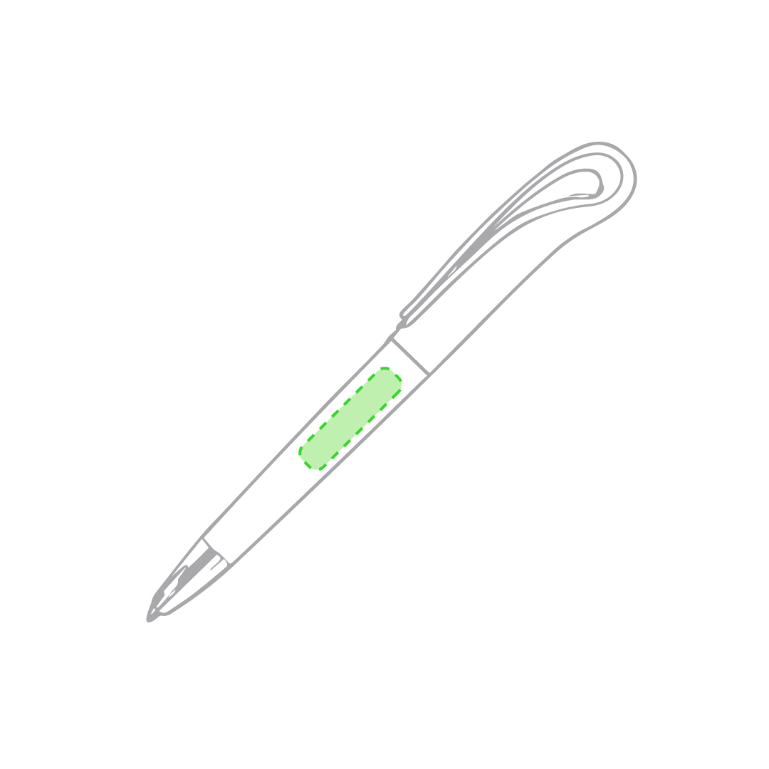 Dans le corps du stylo