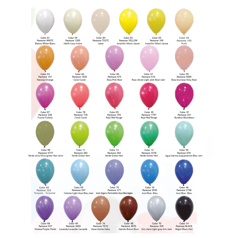 Miniature 2 pour Ballons de baudruche pastel 25 cm personnalisés