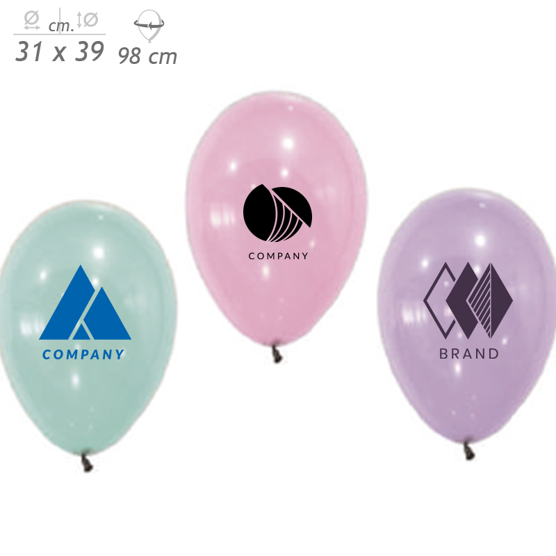 Visuel Ballons de baudruche arc-en-ciel 31 cm personnalisés