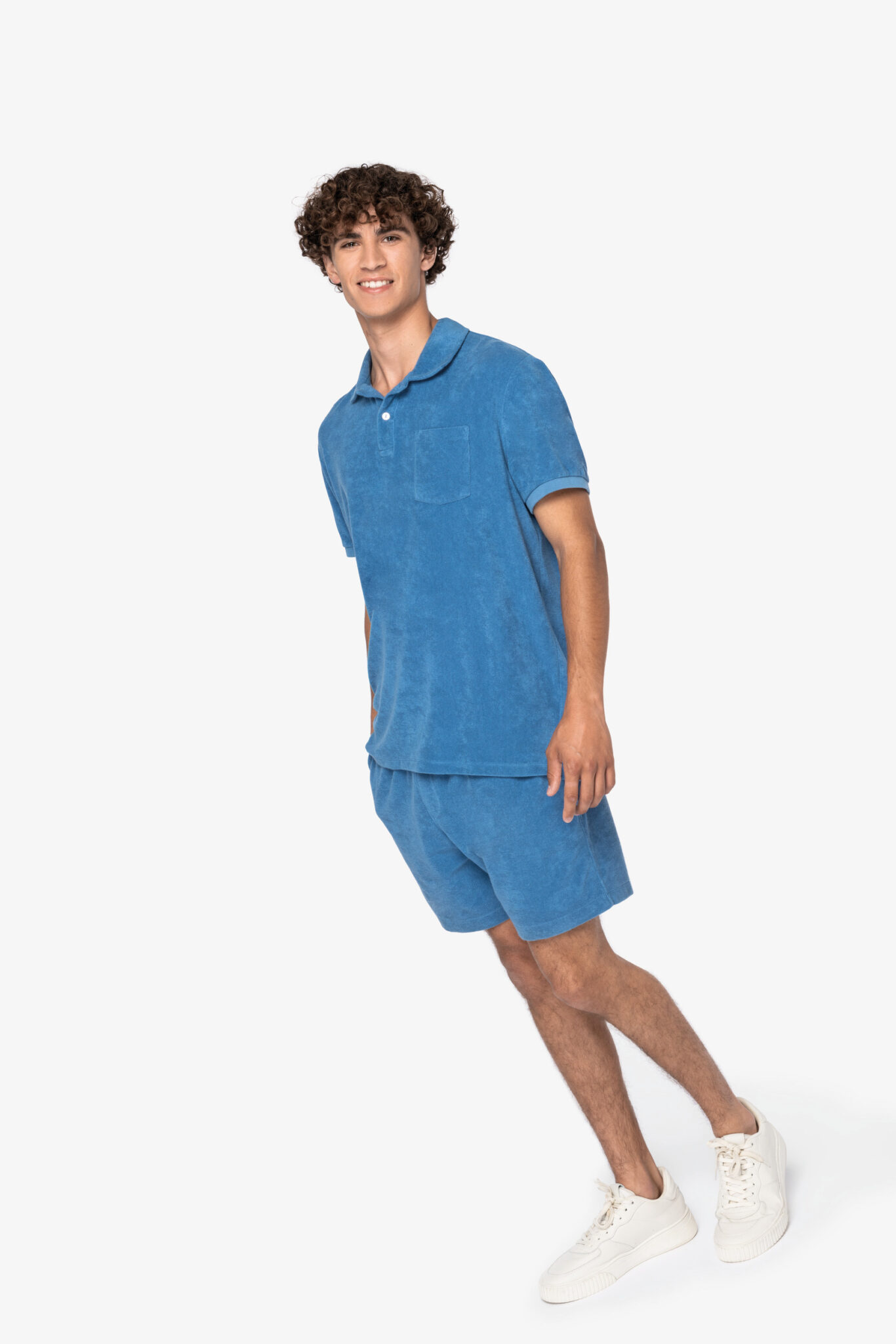 Visuel Polo écoresponsable en éponge homme