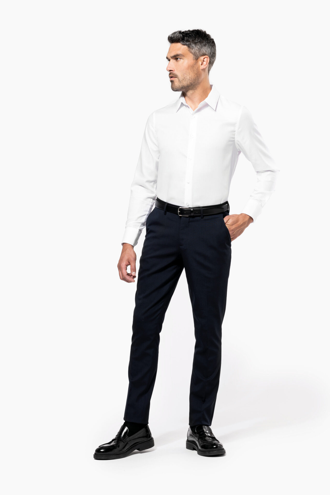 Miniature 4 pour Chemise manches longues sans repassage