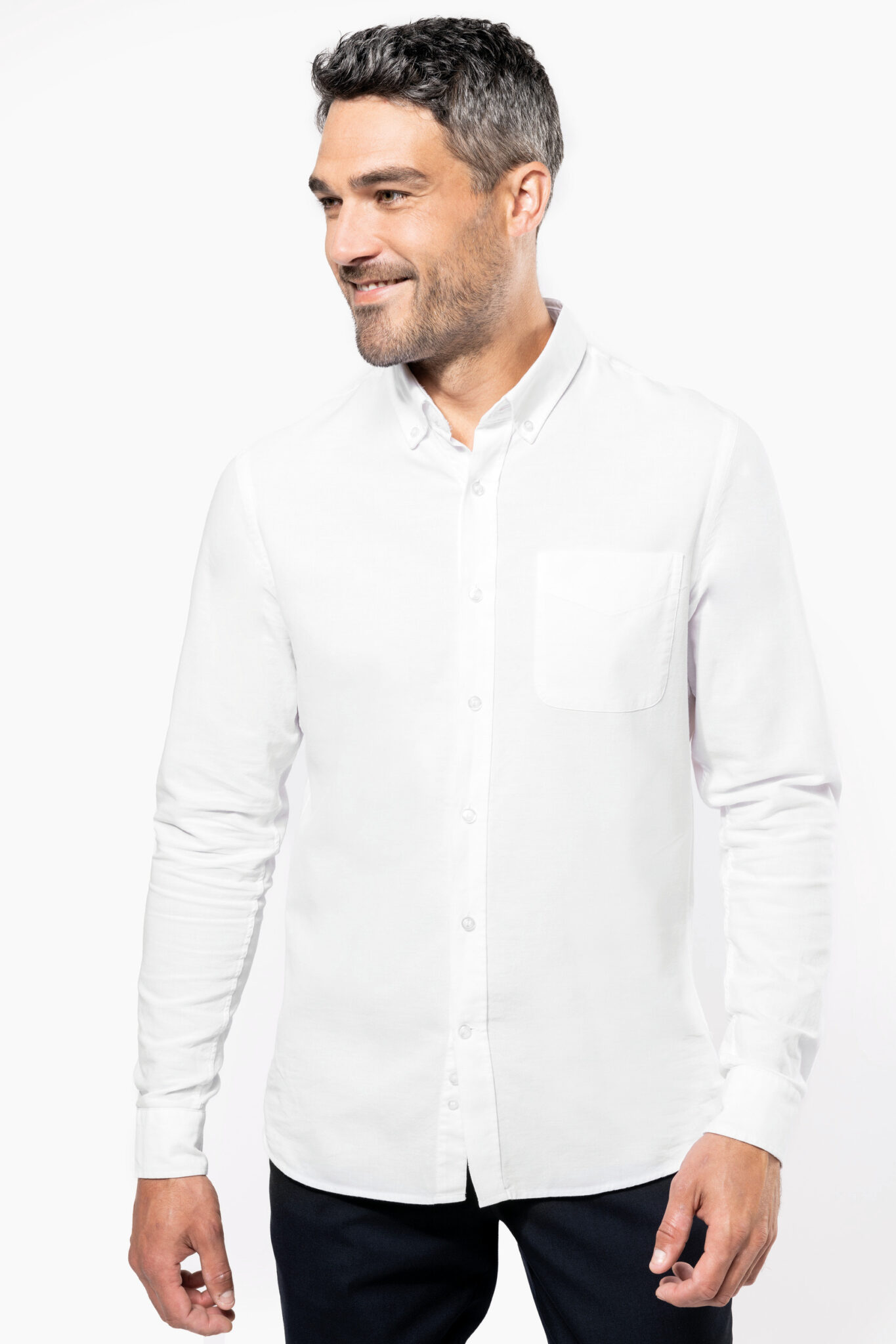 Visuel Chemise Oxford lavée manches longues