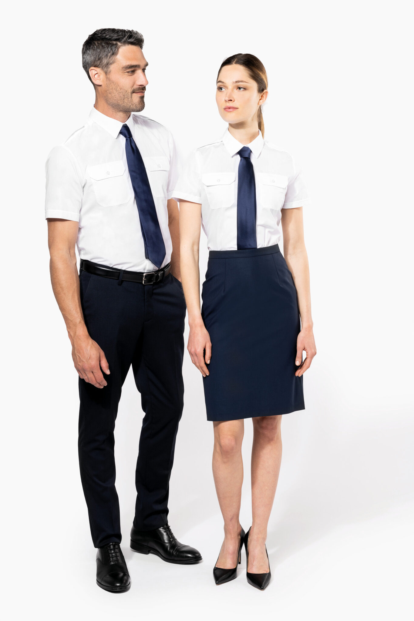 Miniature 7 pour Chemise pilote manches courtes femme