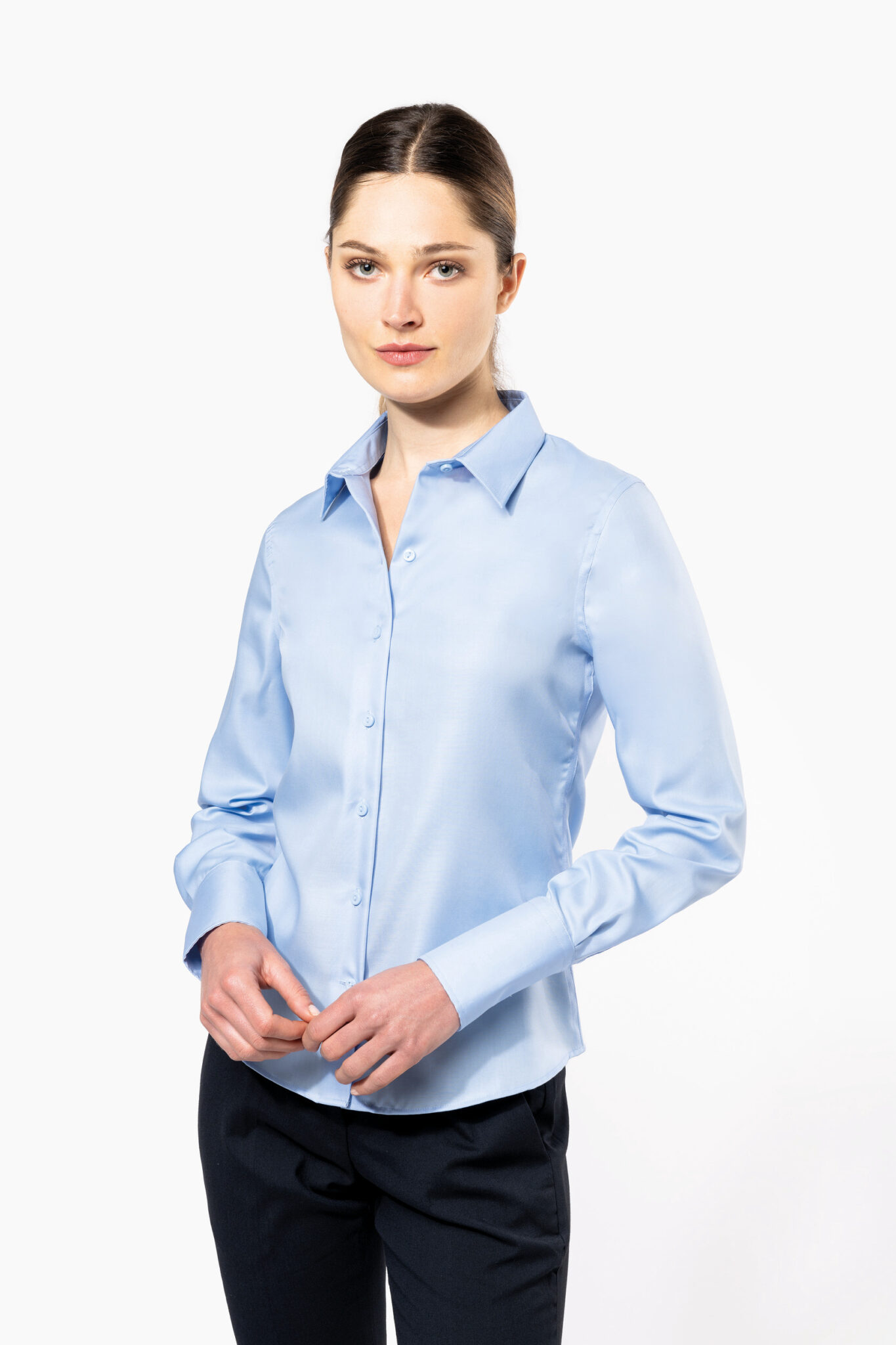 Visuel Chemise manches longues sans repassage femme