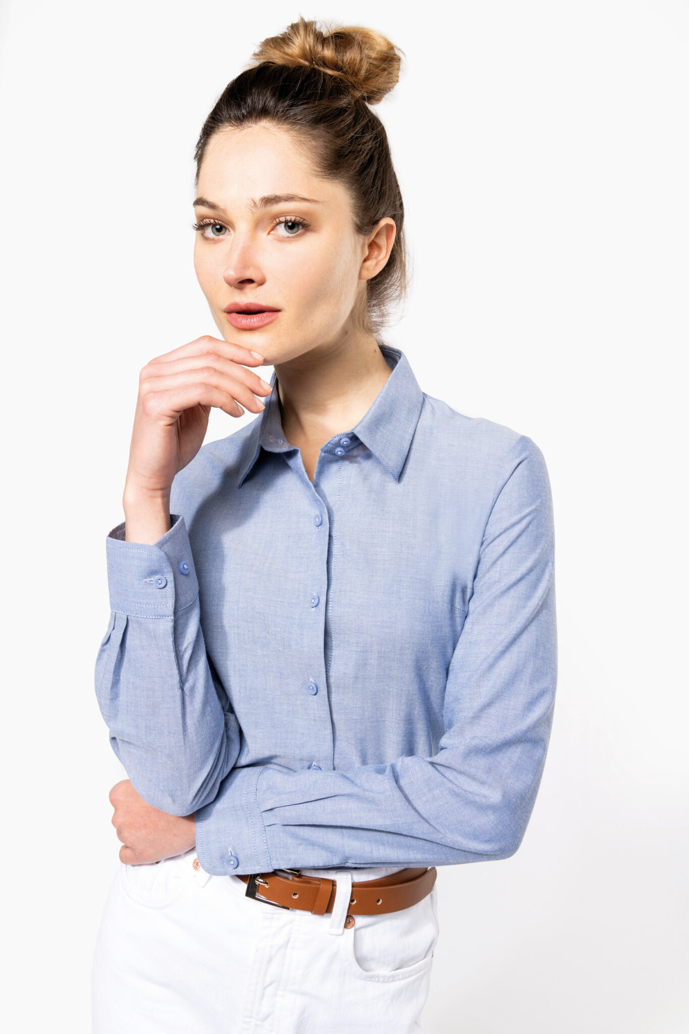 Visuel Chemise Oxford manches longues femme