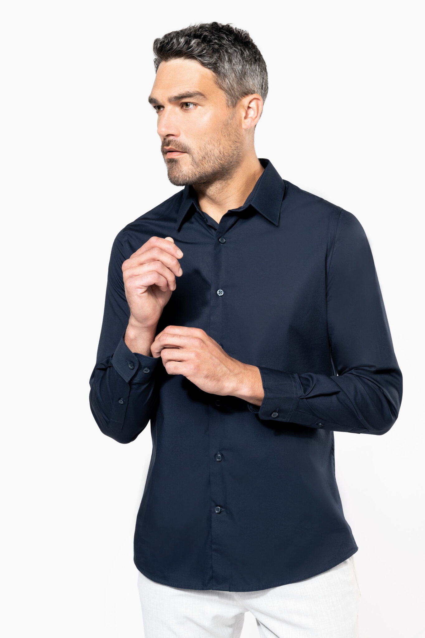 Miniature 3 pour Chemise popeline manches longues homme