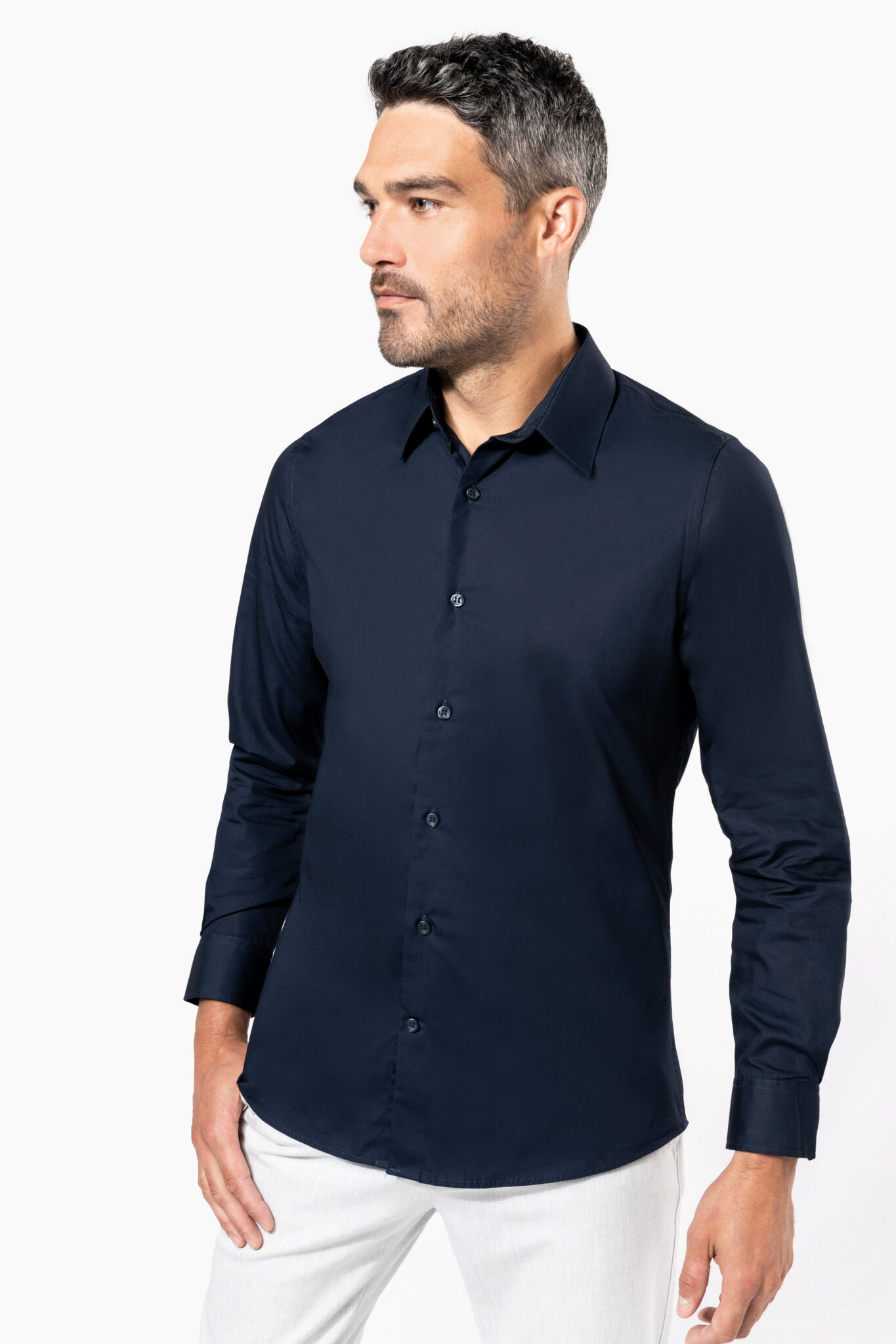 Visuel Chemise popeline manches longues homme