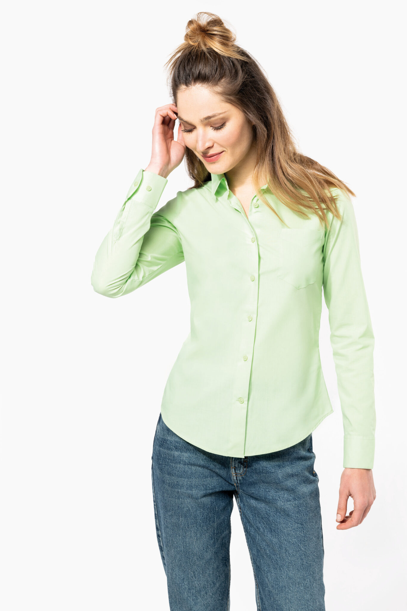 Miniature 3 pour Chemise popeline polycoton entretien facile femme