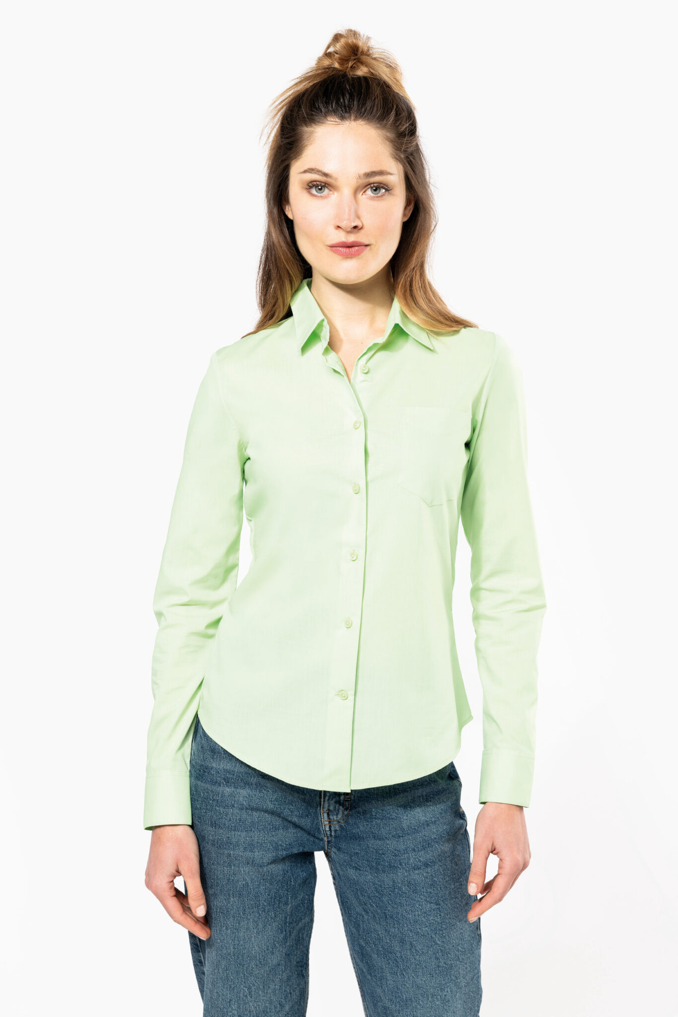 Visuel Chemise popeline polycoton entretien facile femme