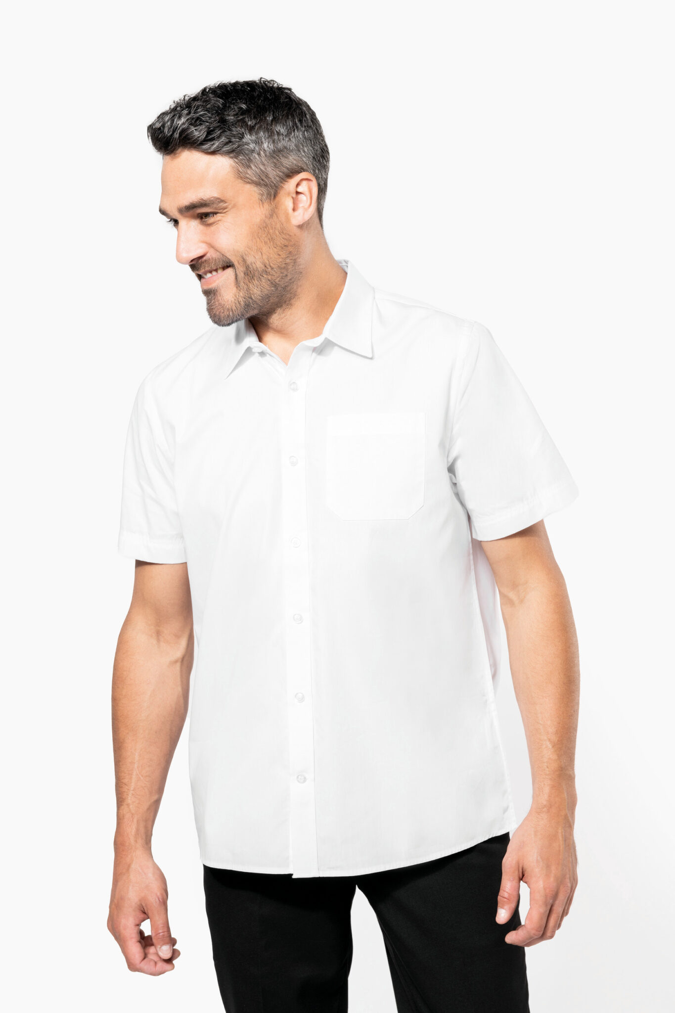 Visuel Chemise popeline manches courtes
