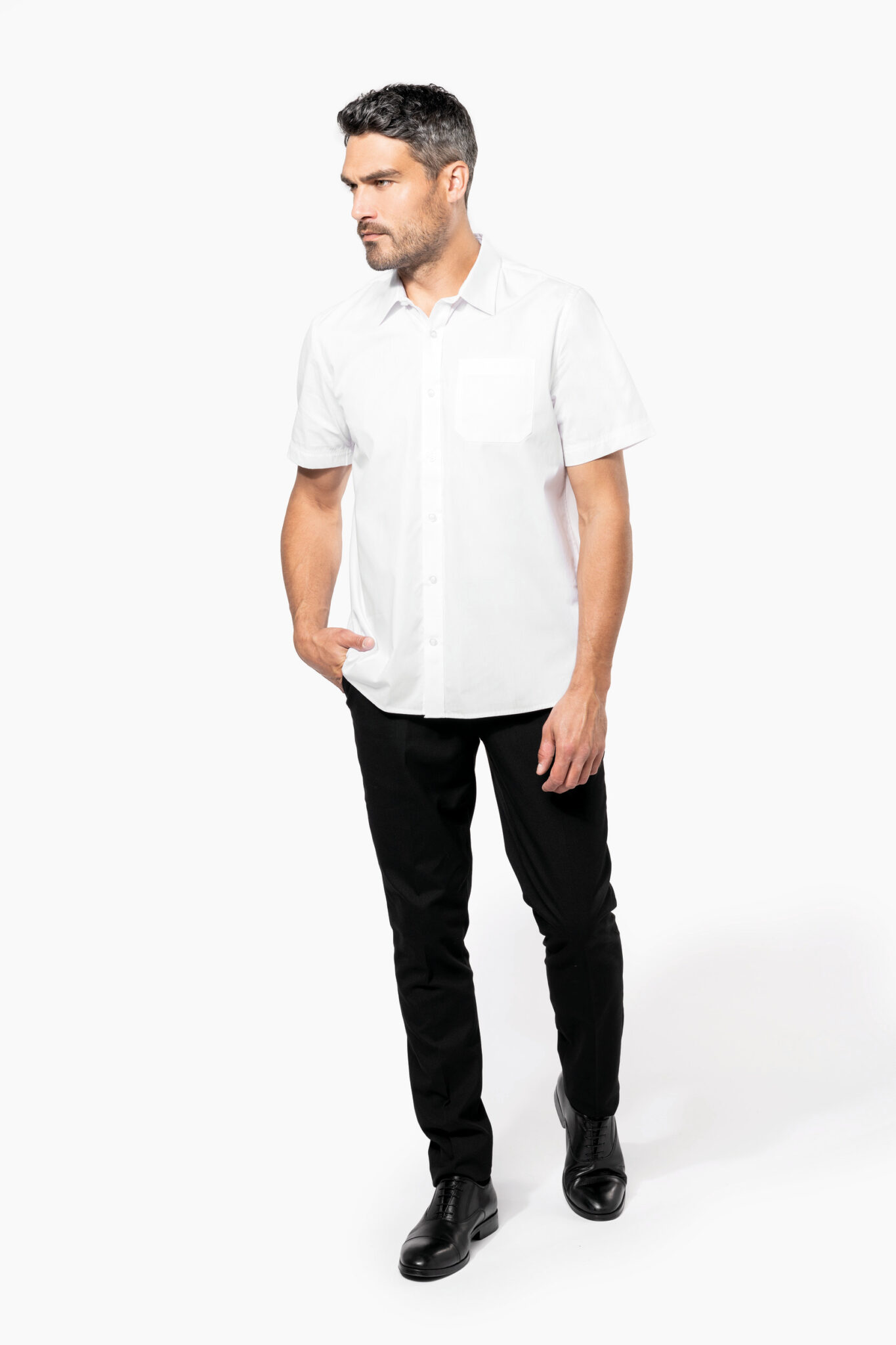Miniature 6 pour Chemise popeline manches courtes