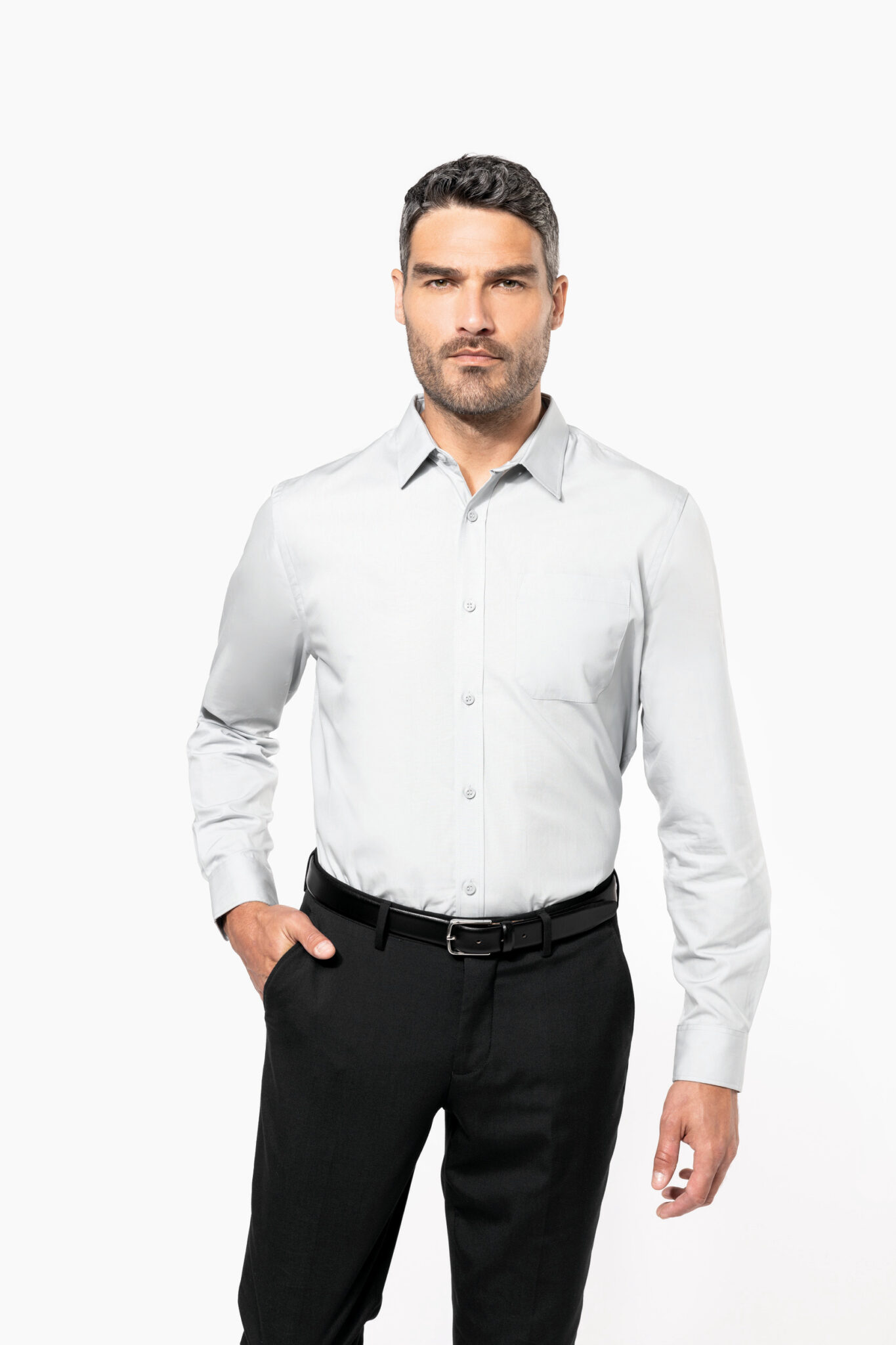 Miniature 3 pour Chemise popeline manches longues