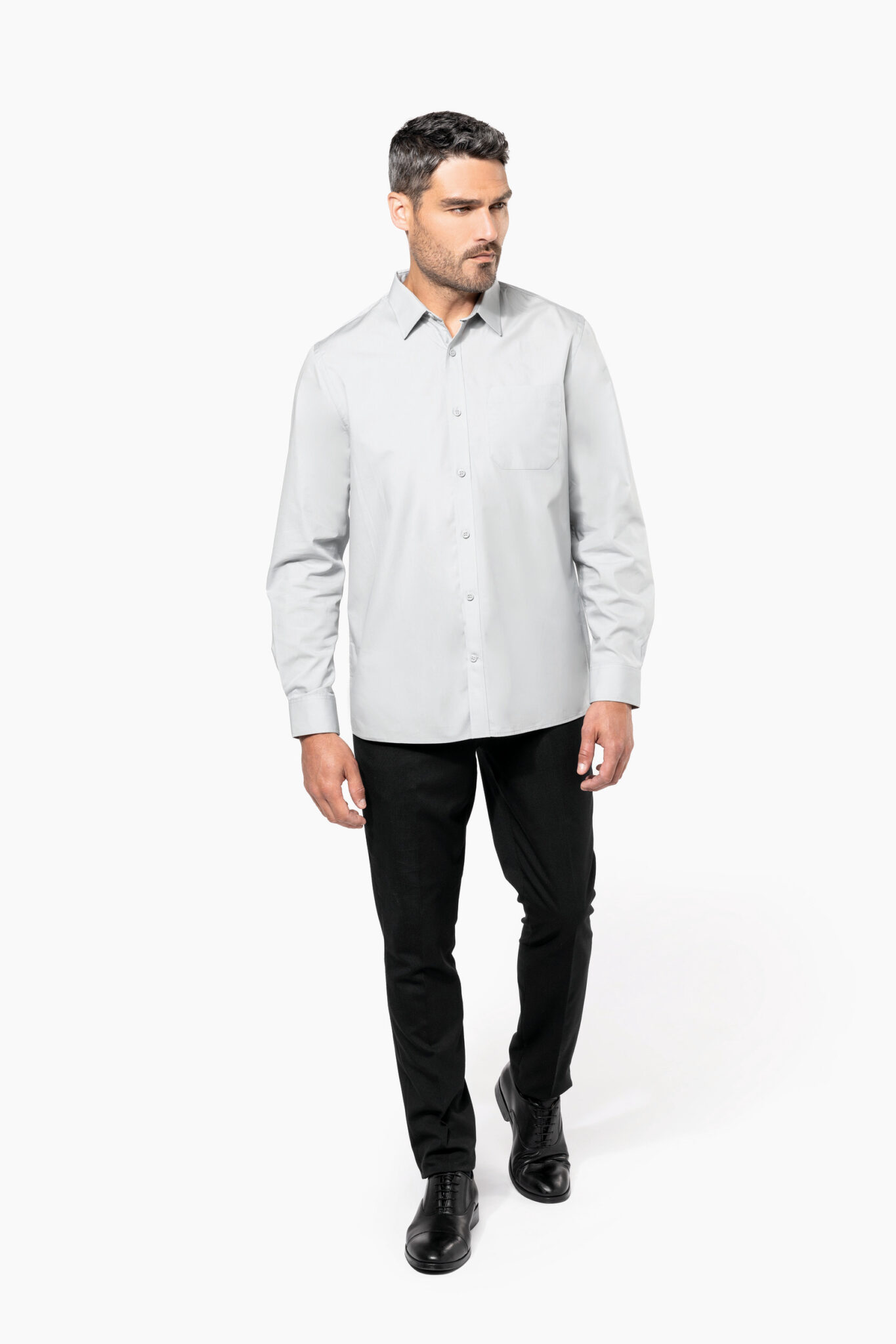 Miniature 4 pour Chemise popeline manches longues