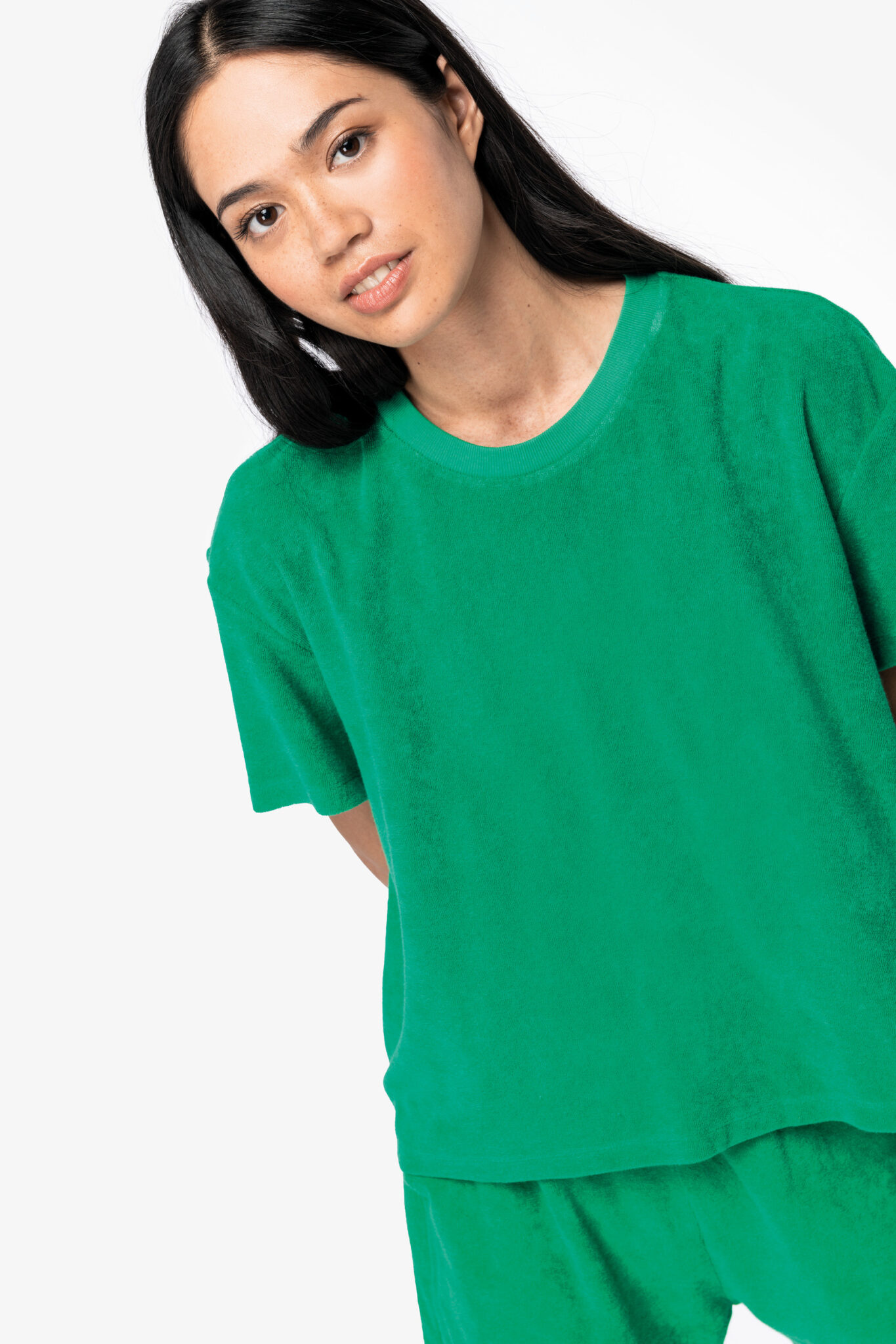 Visuel T-shirt écoresponsable en éponge femme