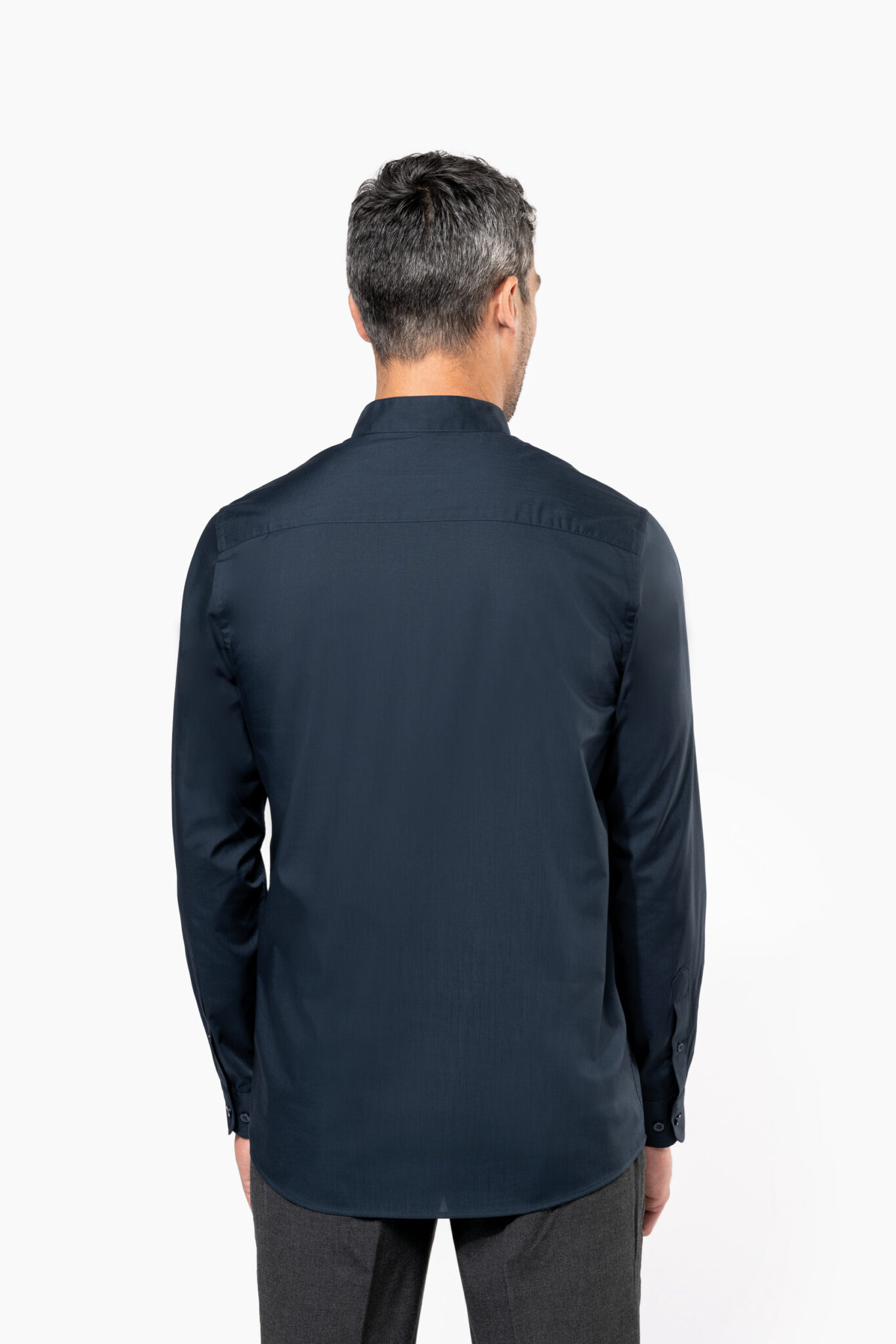 Miniature 2 pour Chemise col mao manches longues