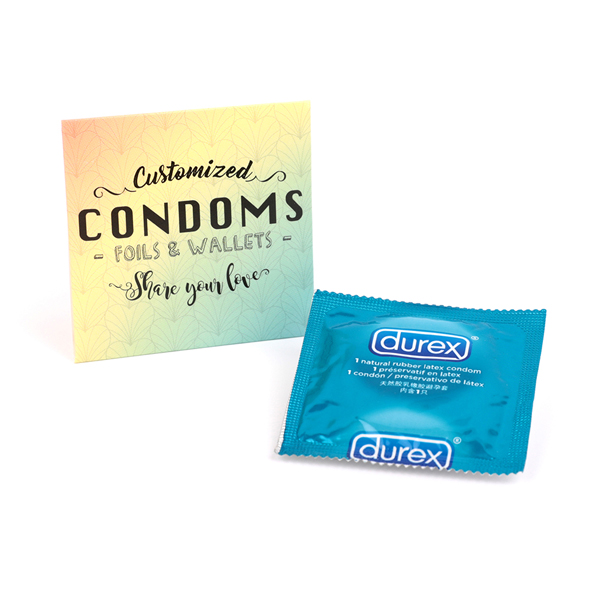 Visuel Pochette préservatif Durex 64x64mm personnalisé