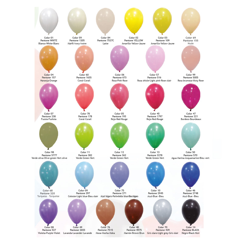 Miniature 1 pour Ballons de baudruche pastel 48 cm personnalisés