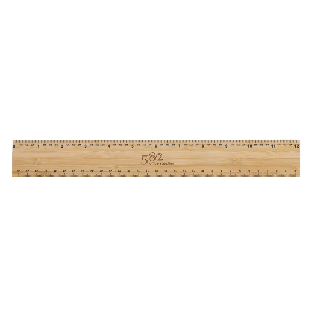 Miniature 6 pour Règle 30cm épaisse et double face en bambou Timberson