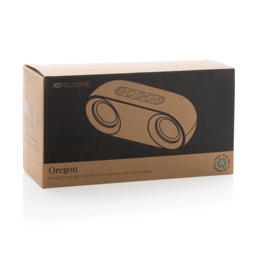Miniature 12 pour Enceinte 10W en plastique recyclé RCS et liège Oregon