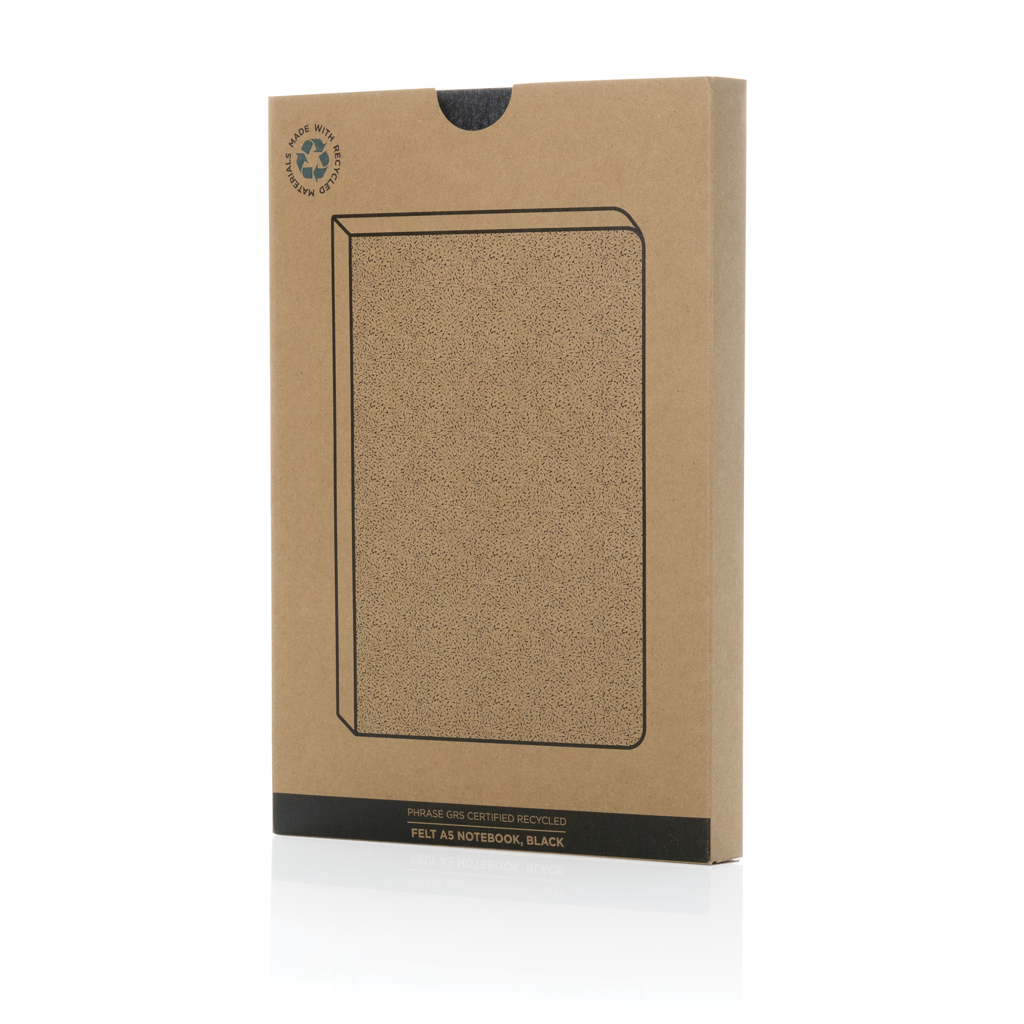 Miniature 10 pour Cahier A5 en feutre recyclé certifié GRS Phrase