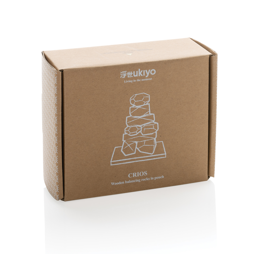 Miniature 8 pour Pierres d'équilibre en bois dans une pochette Ukiyo Crios