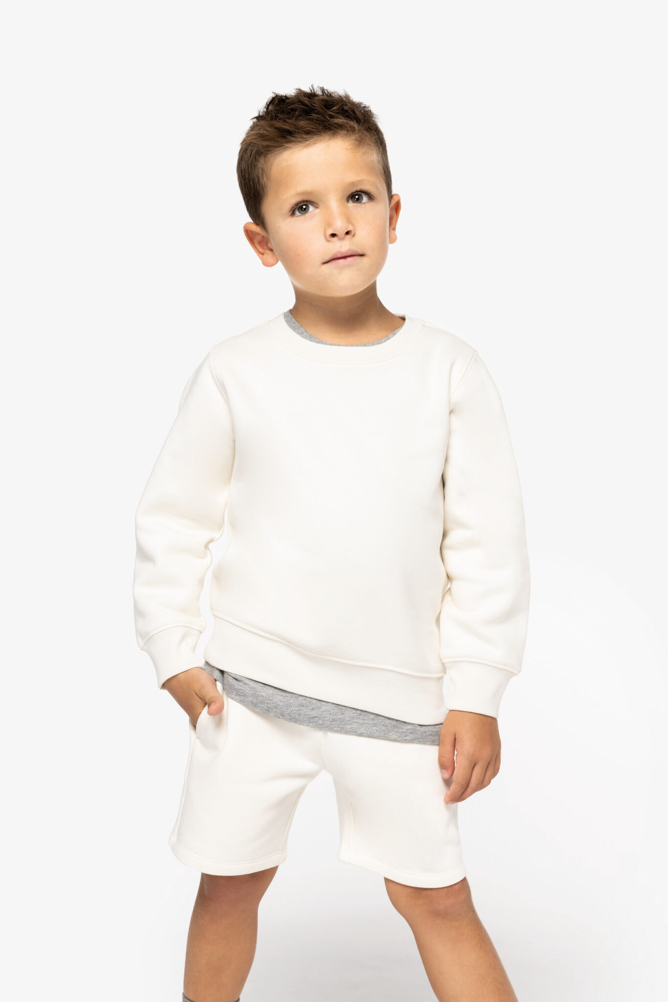 Miniature 3 pour Sweat-shirt écoresponsable à col rond enfant
