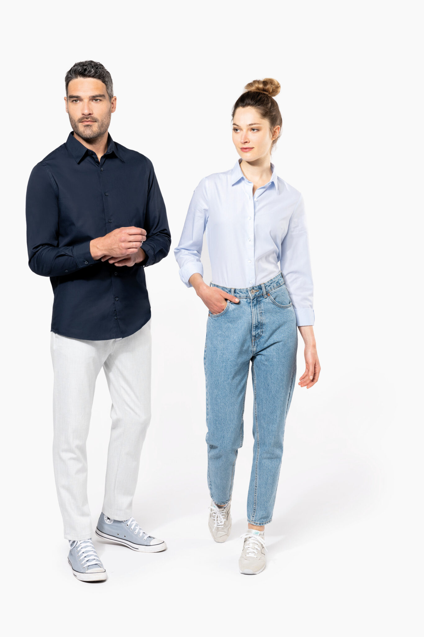 Miniature 7 pour Chemise popeline manches longues homme