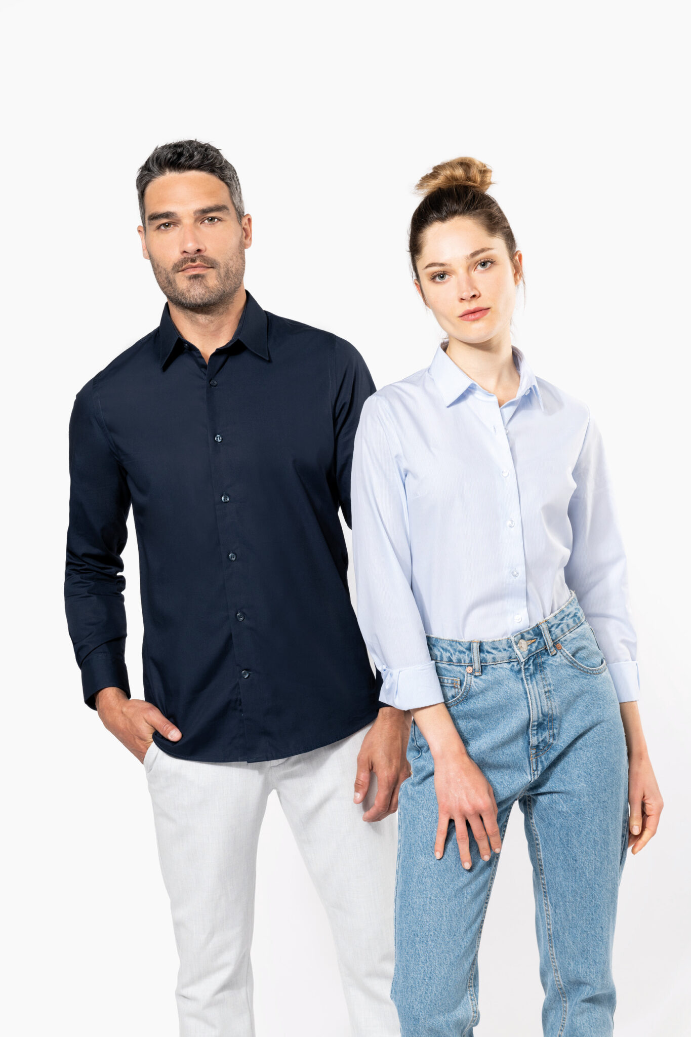 Miniature 6 pour Chemise popeline manches longues homme