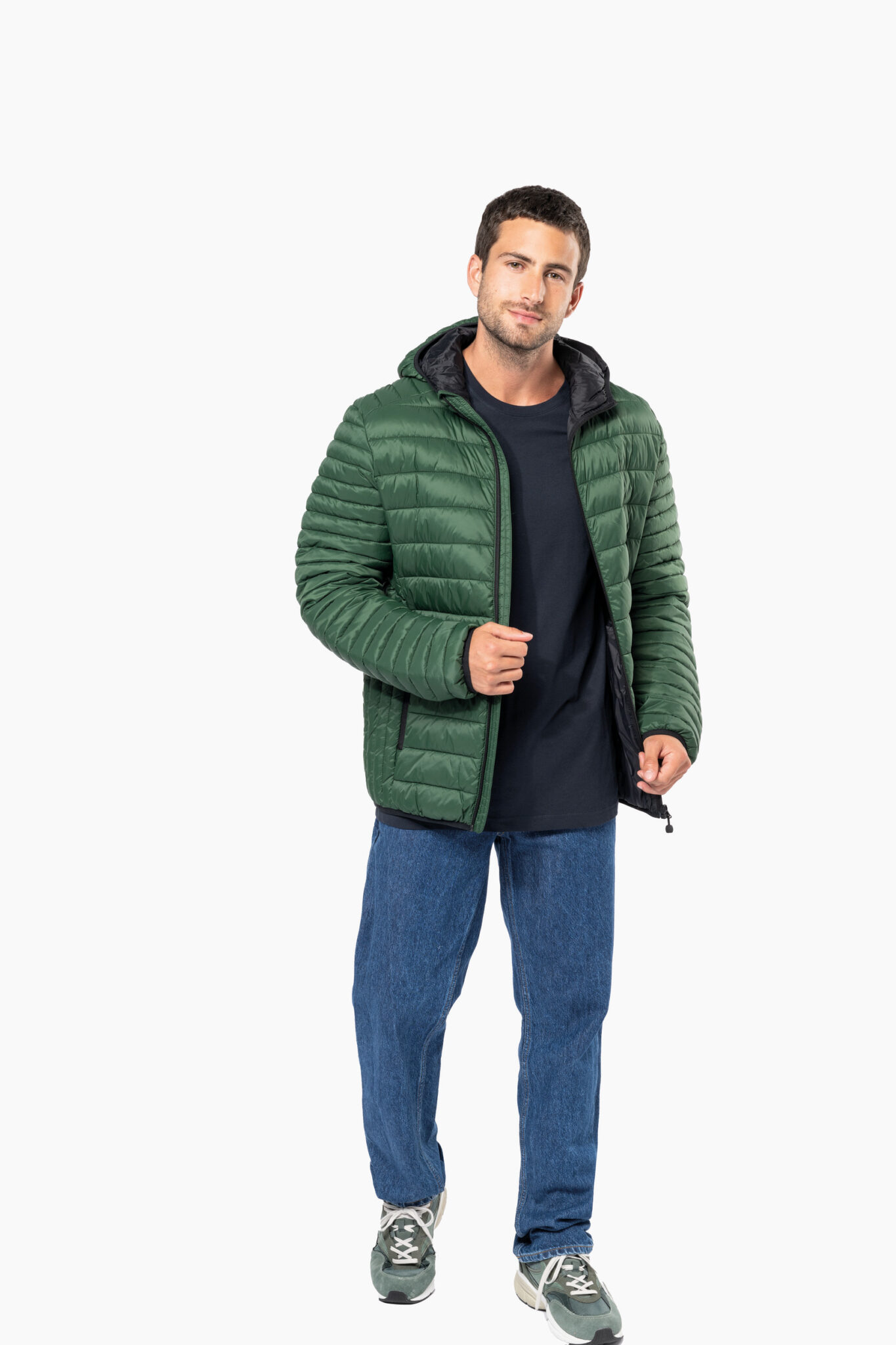 Miniature 5 pour Doudoune légère capuche homme