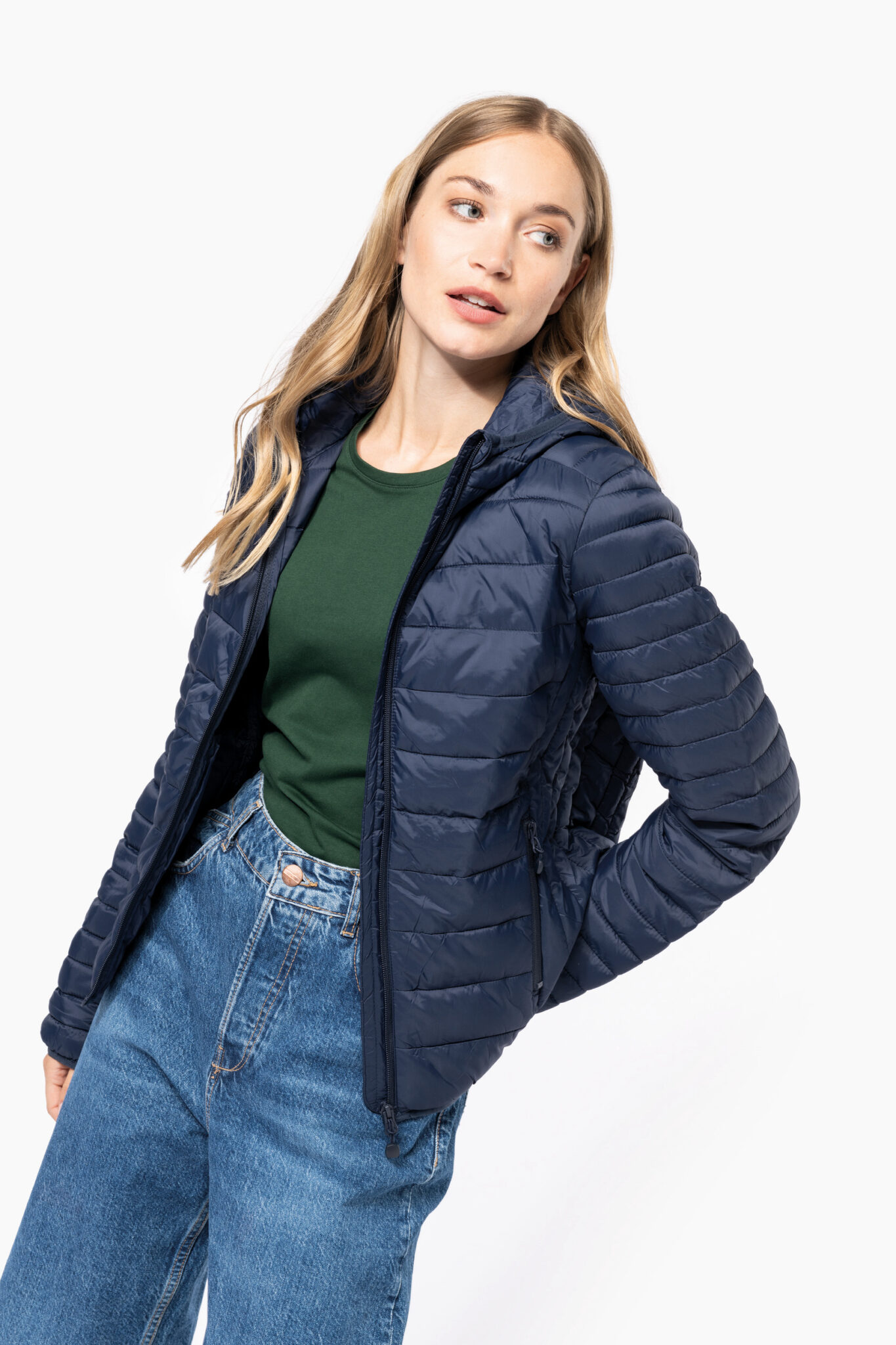 Visuel Doudoune légère capuche femme