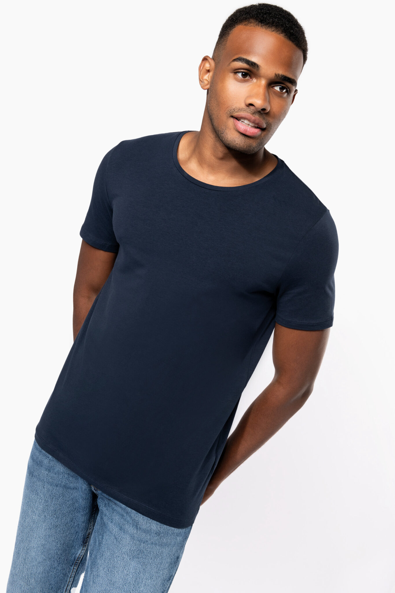 Visuel T-shirt col rond manches courtes homme