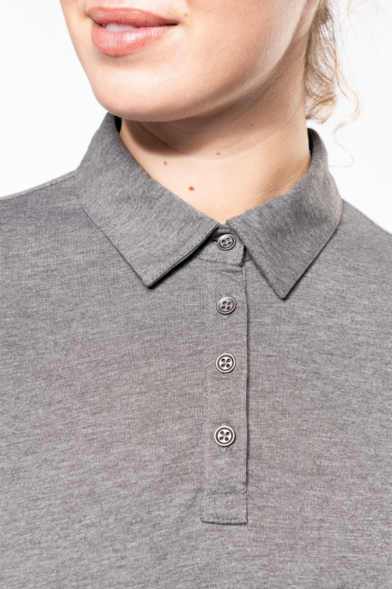 Miniature 11 pour Polo jersey manches longues femme