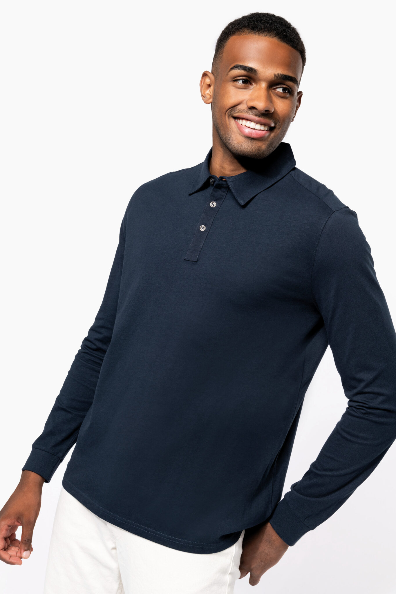 Visuel Polo jersey manches longues homme