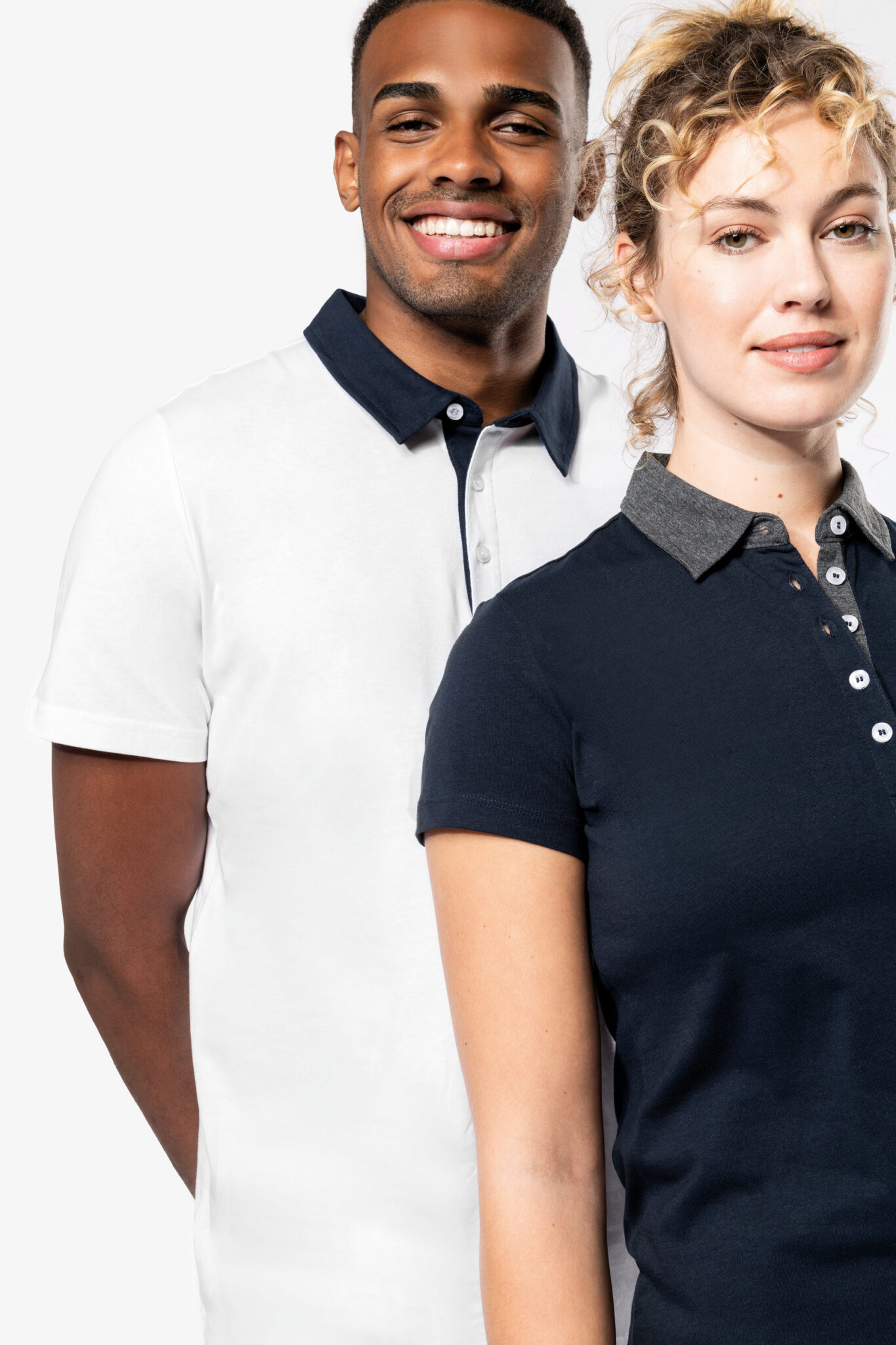 Miniature 9 pour Polo jersey bicolore homme