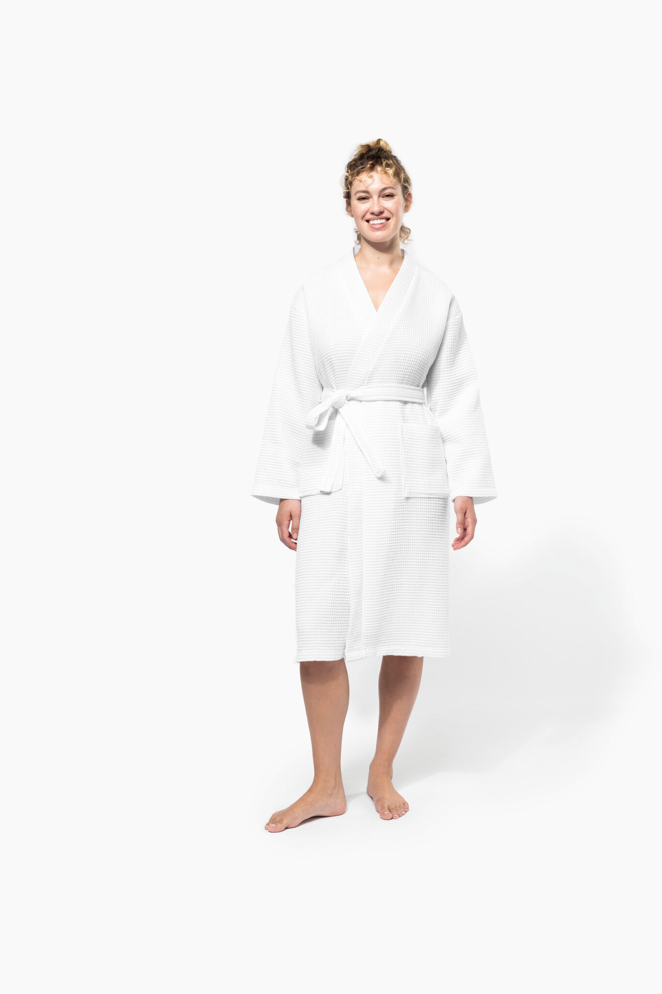 Visuel Peignoir kimono nid d'abeille