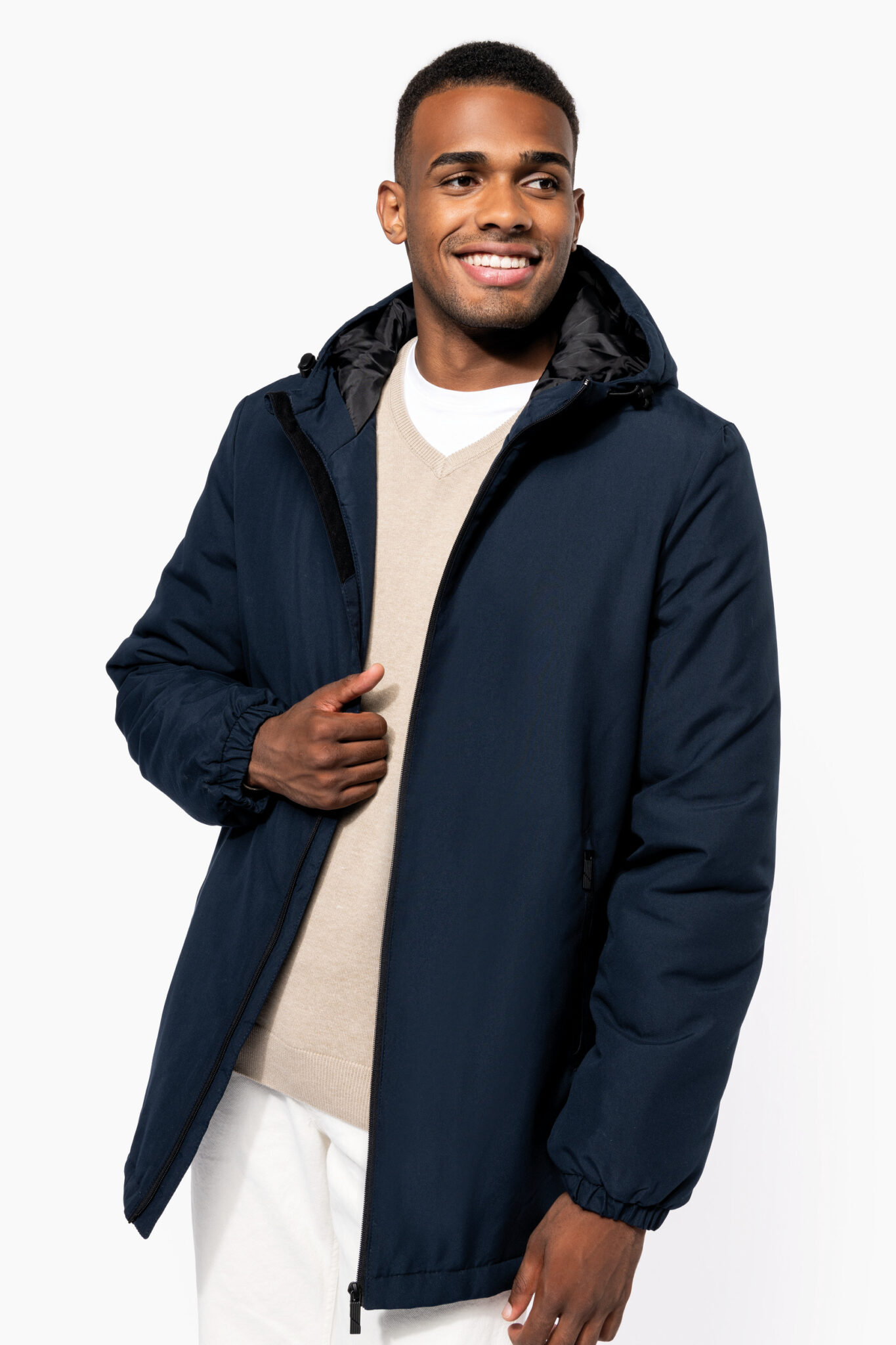 Miniature 2 pour Parka à capuche recyclée unisexe