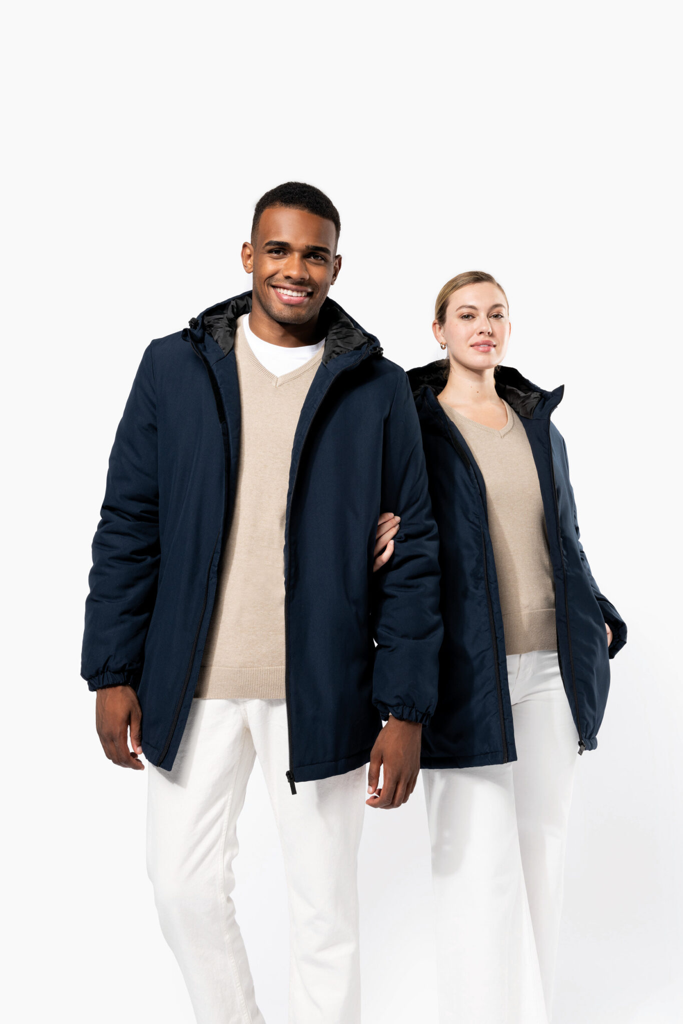 Visuel Parka à capuche recyclée unisexe