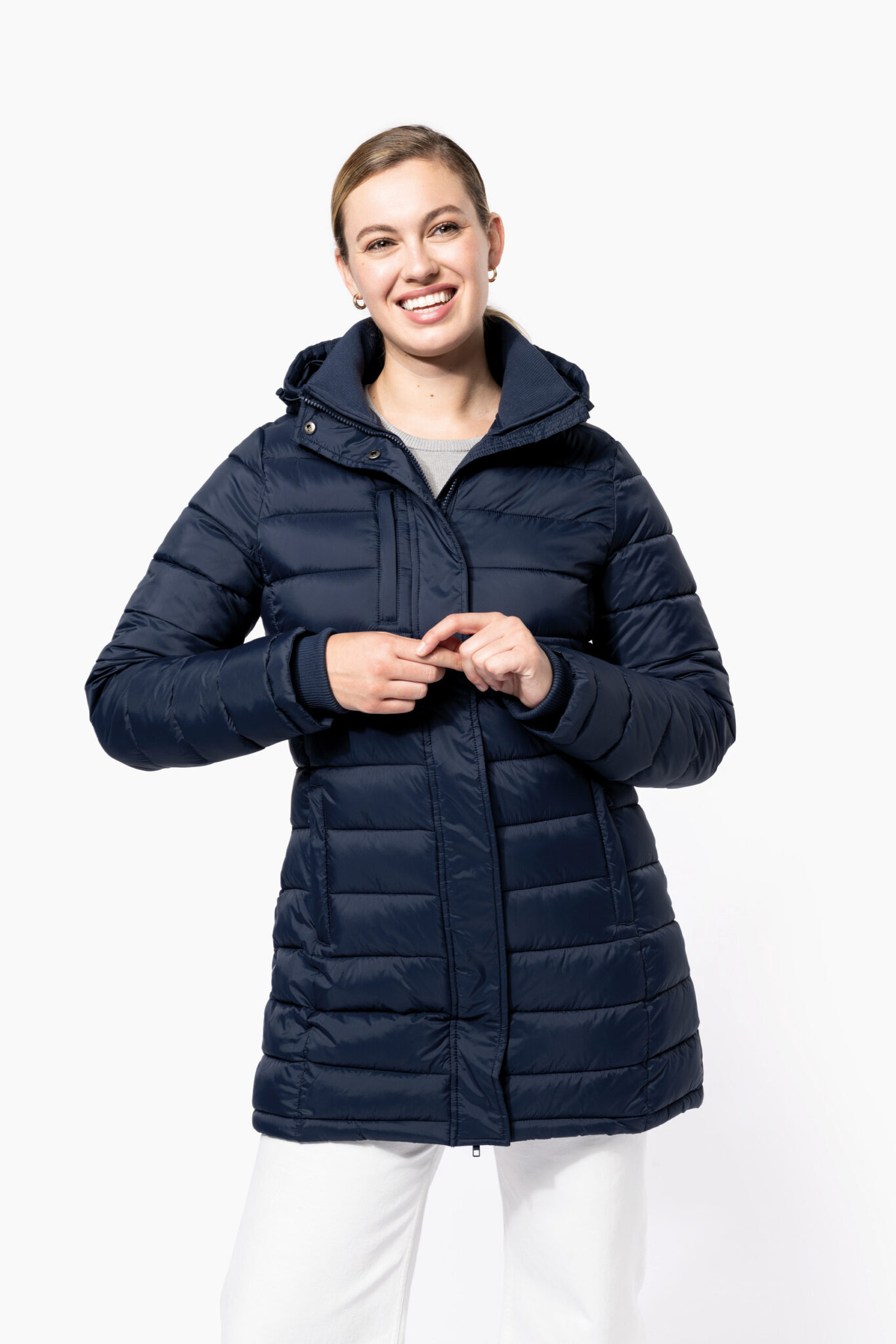 Visuel Parka doudoune légère à capuche femme