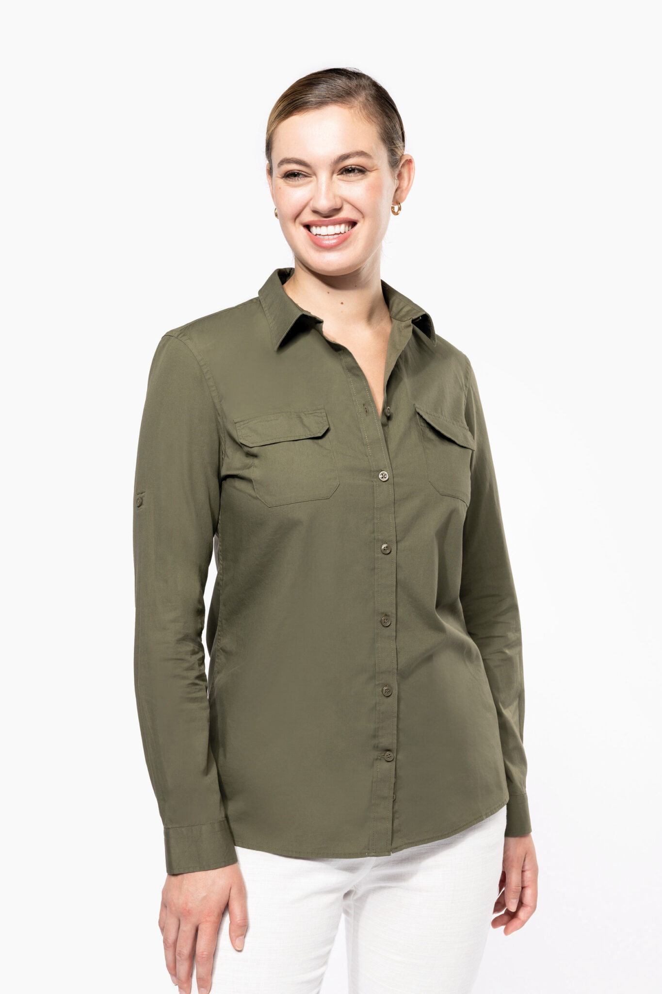 Visuel Chemise safari manches longues femme