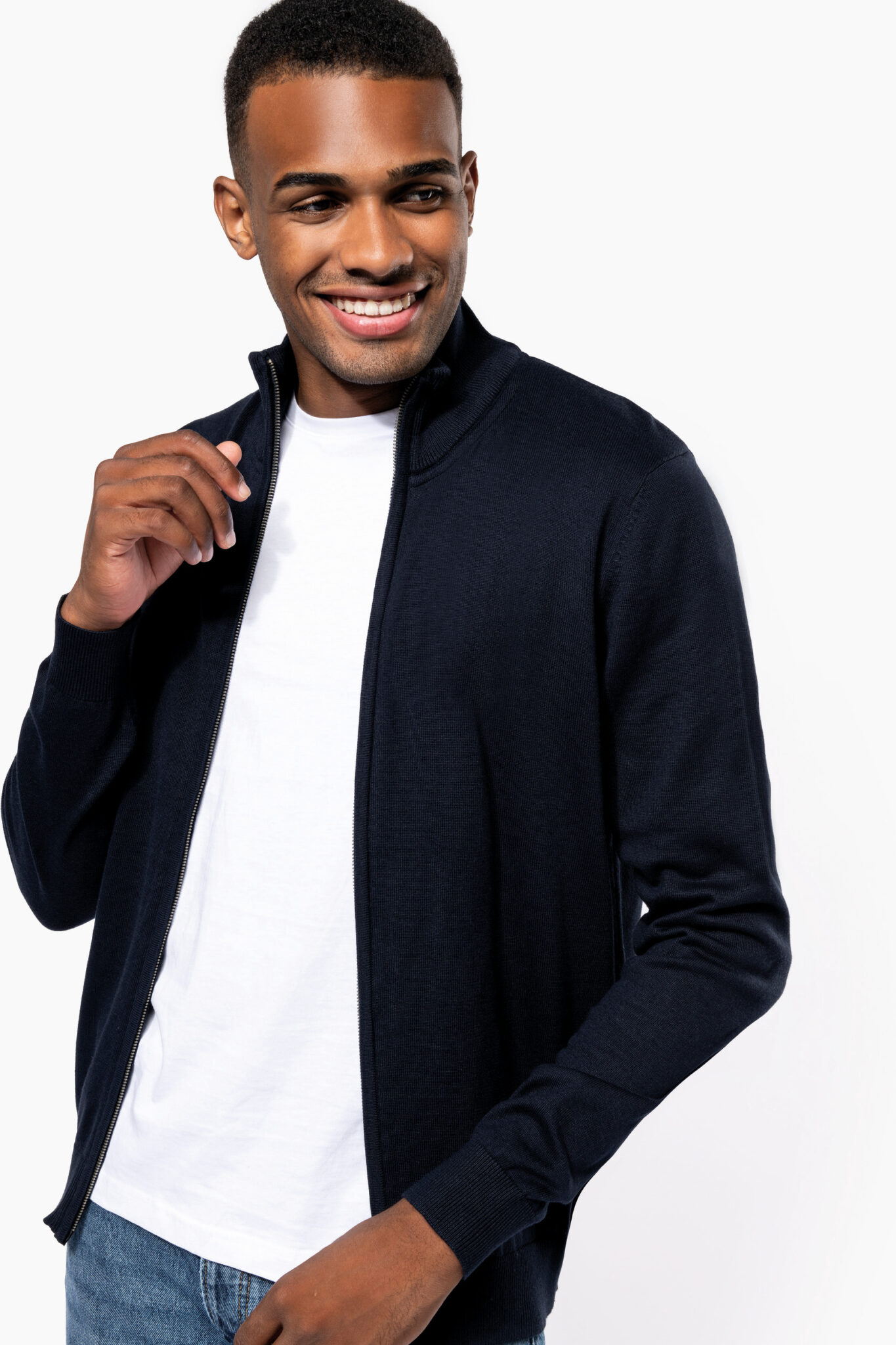 Visuel Cardigan zippé homme