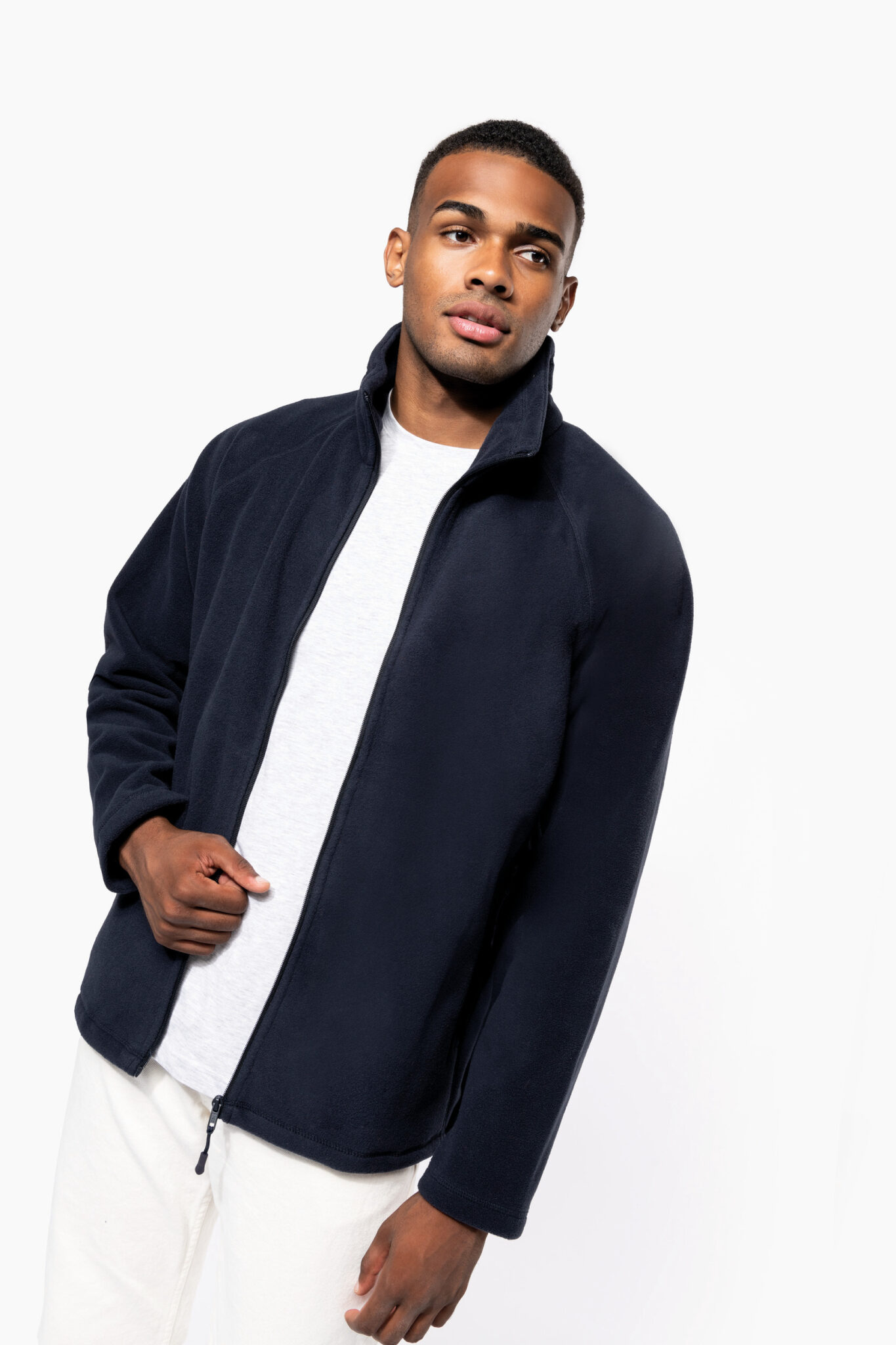 Visuel Veste micropolaire zippée manches raglan homme