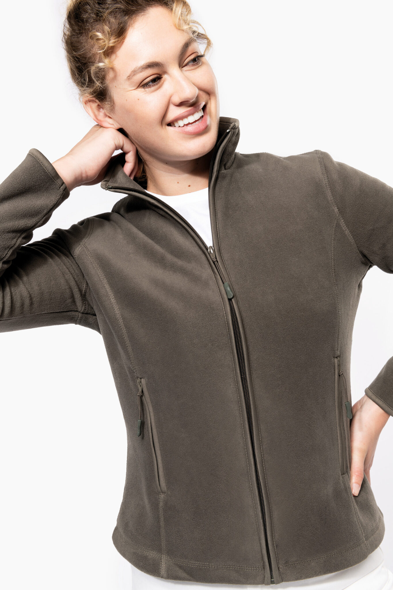 Visuel Veste micropolaire zippée femme