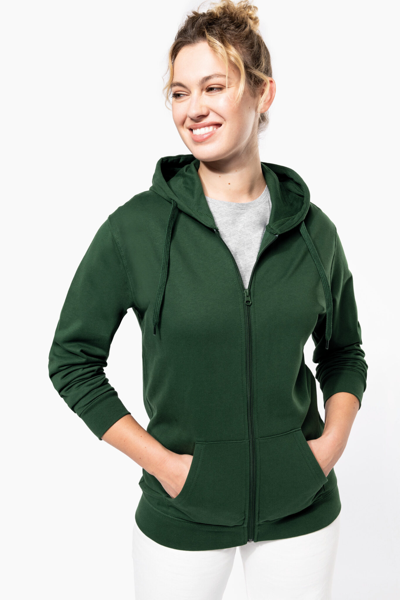Miniature 2 pour Sweat-shirt zippé capuche unisexe